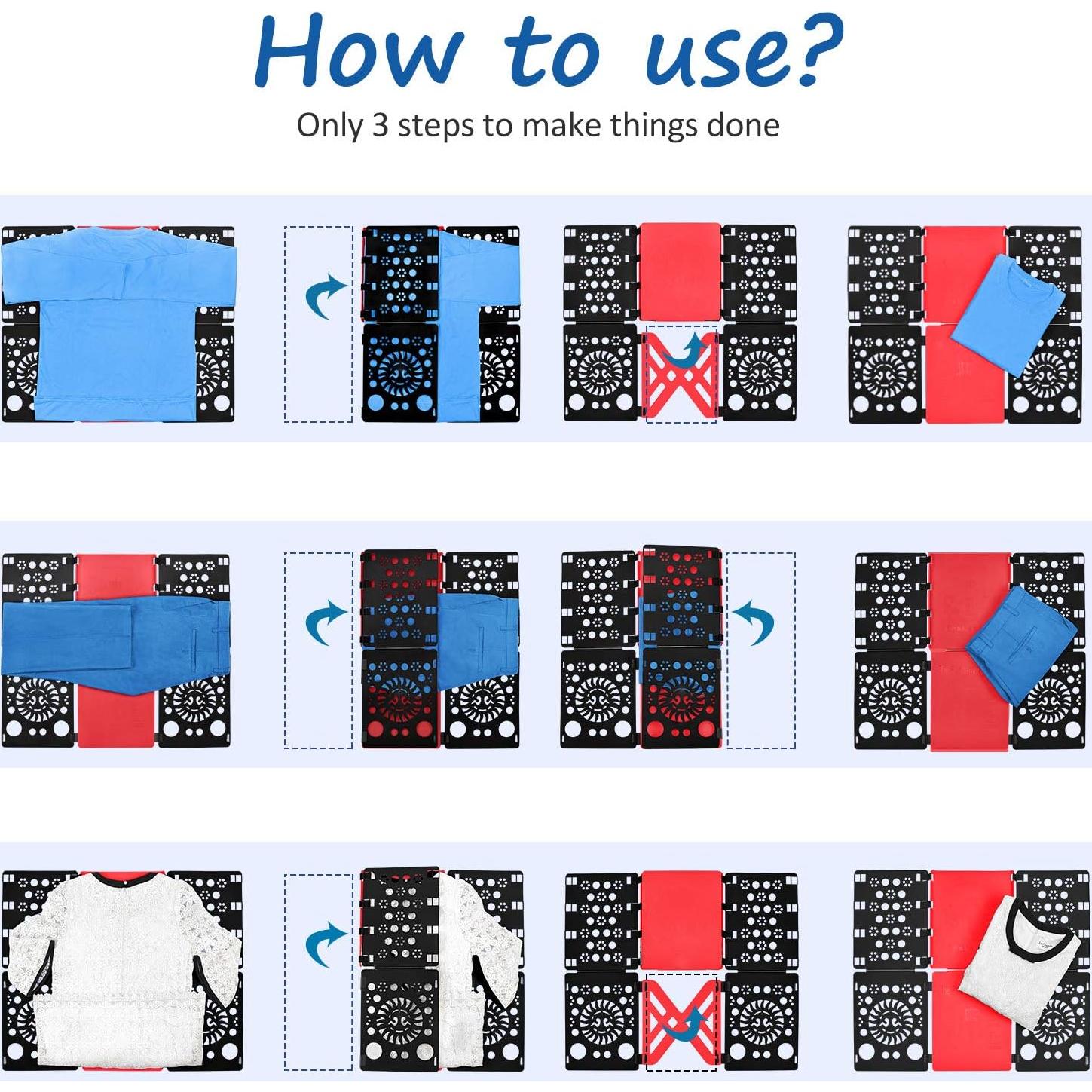 Tablero de Doblado de Ropa BoxLegend V3, Plegable, 70x57cm