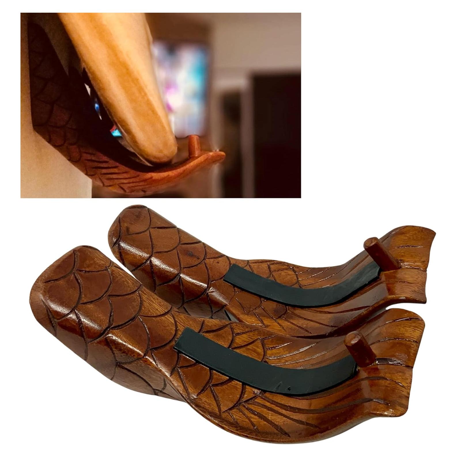 Soporte de Pared para Tabla de Surf Trader Cay - Madera de Suar