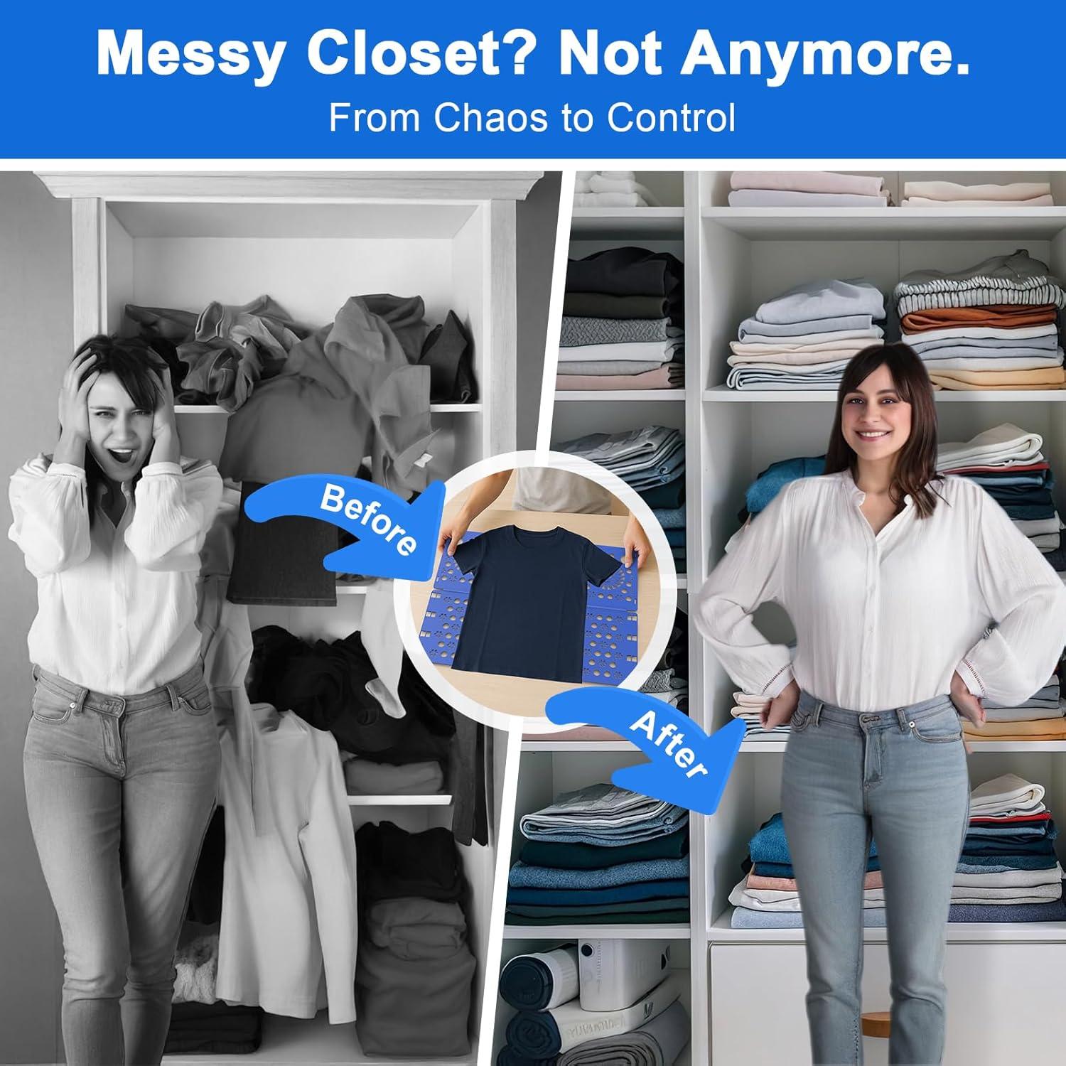 Tablero de Pliegue de Camisetas BoxLegend Azul 70x57 cm