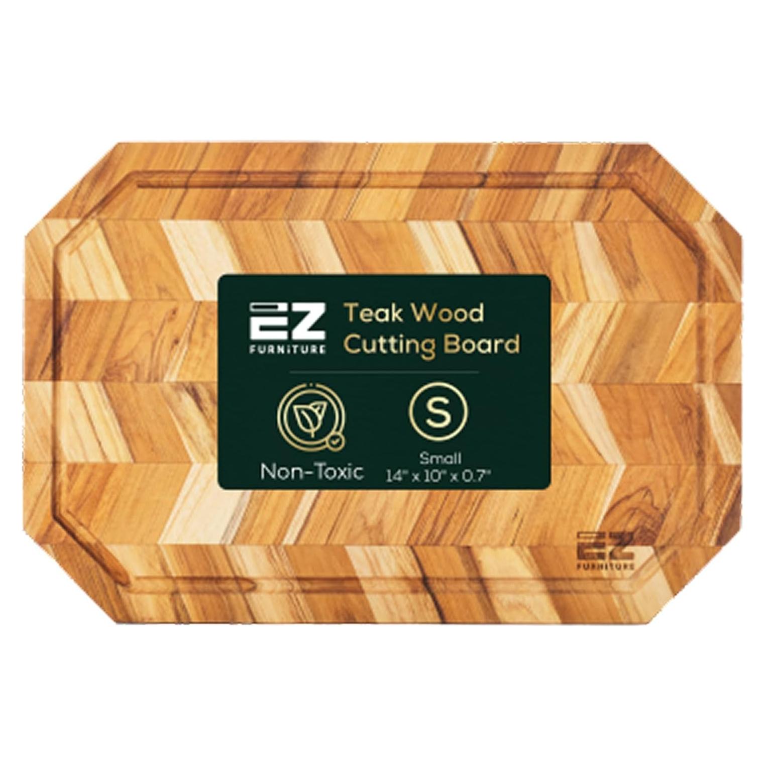 Tabla de Cortar de Madera Teak EZ FURNITURE 35.56x25.4cm