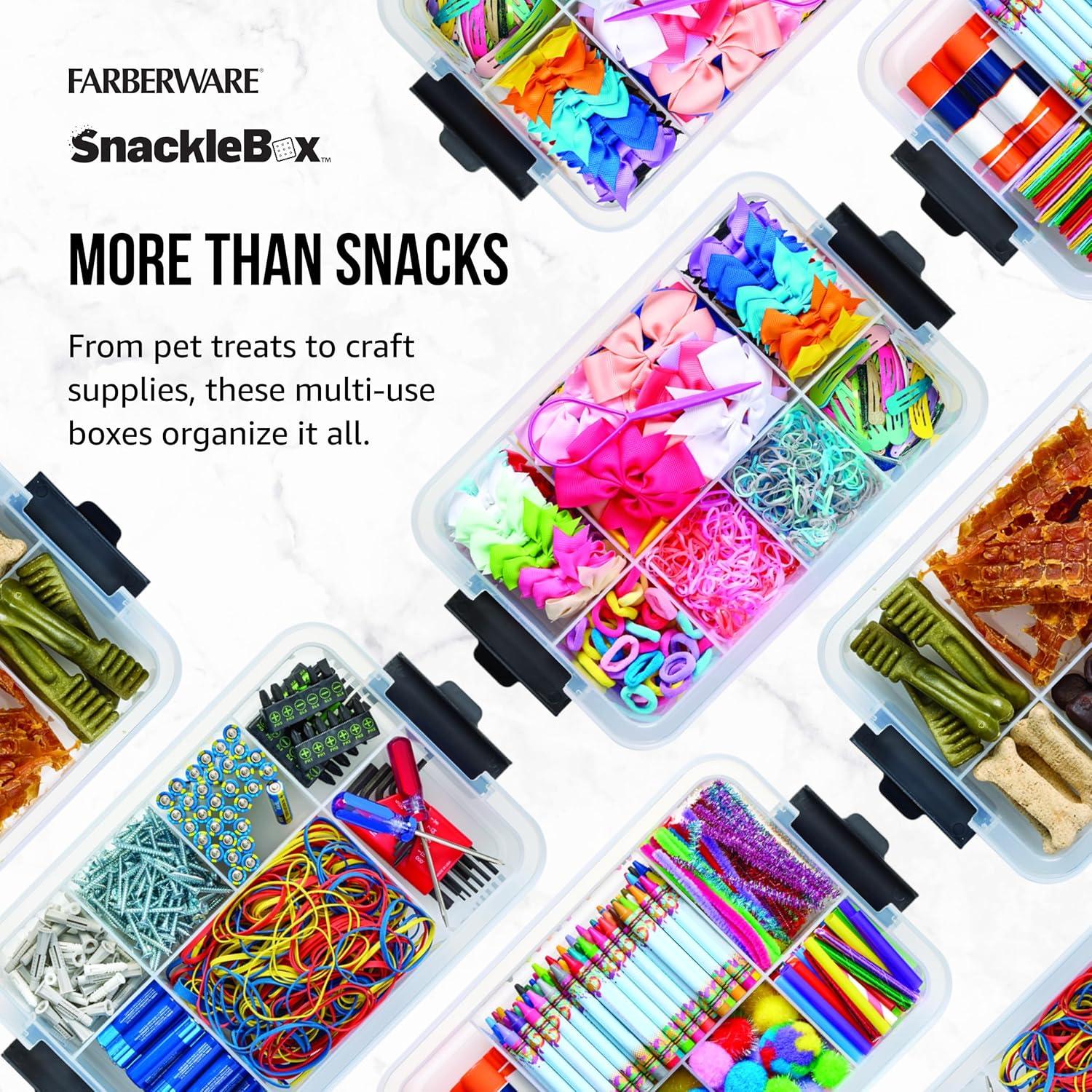 Snacklebox Farberware con Tapa de Tabla de Cortar 7 Compartimentos