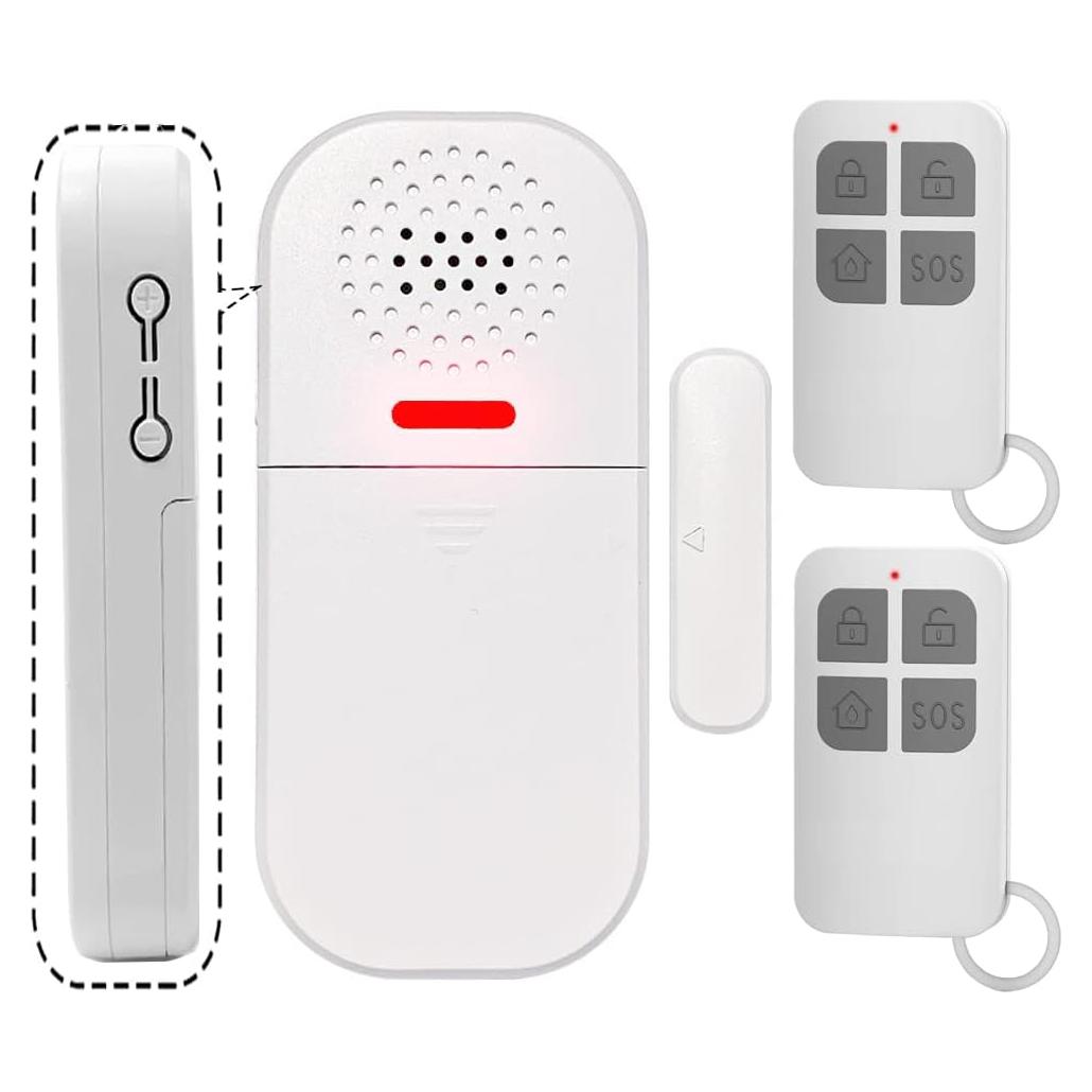 Alarma de Puerta Inalámbrica EverNary PA05 con Control Remoto