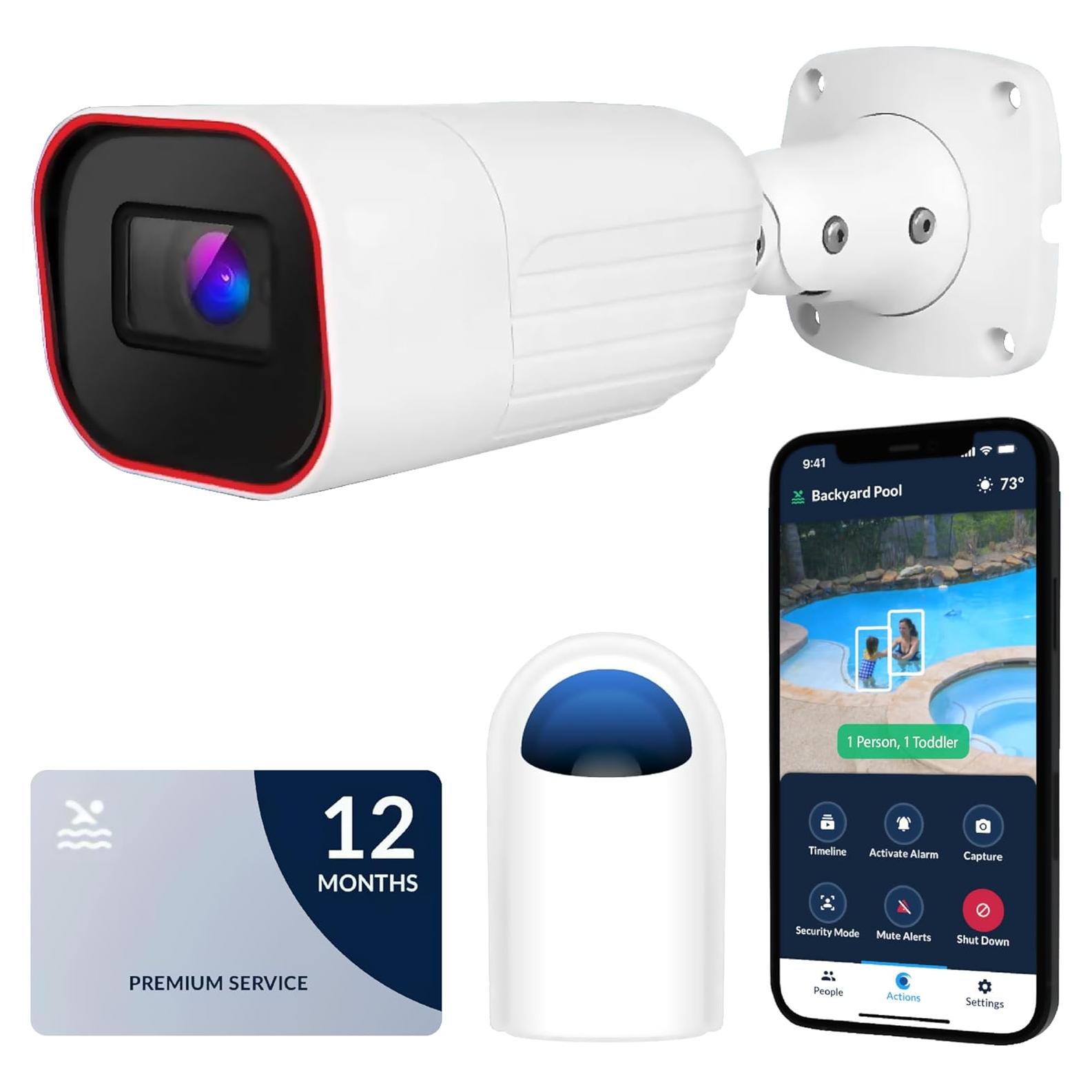 Kit Pro de Alarma CCTV para Piscina PoolScout - Detección AI