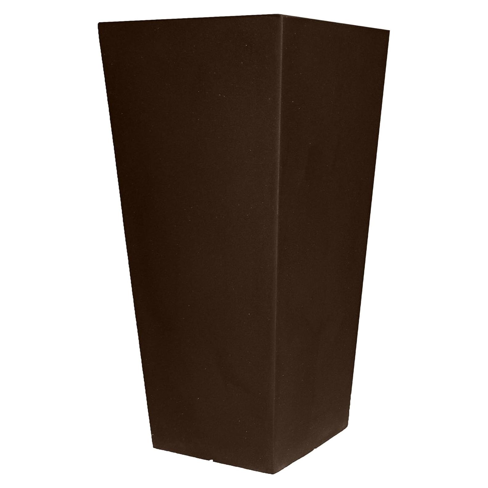 Maceta Cuadrada Tusco Products 81.28 cm Espresso Jardín