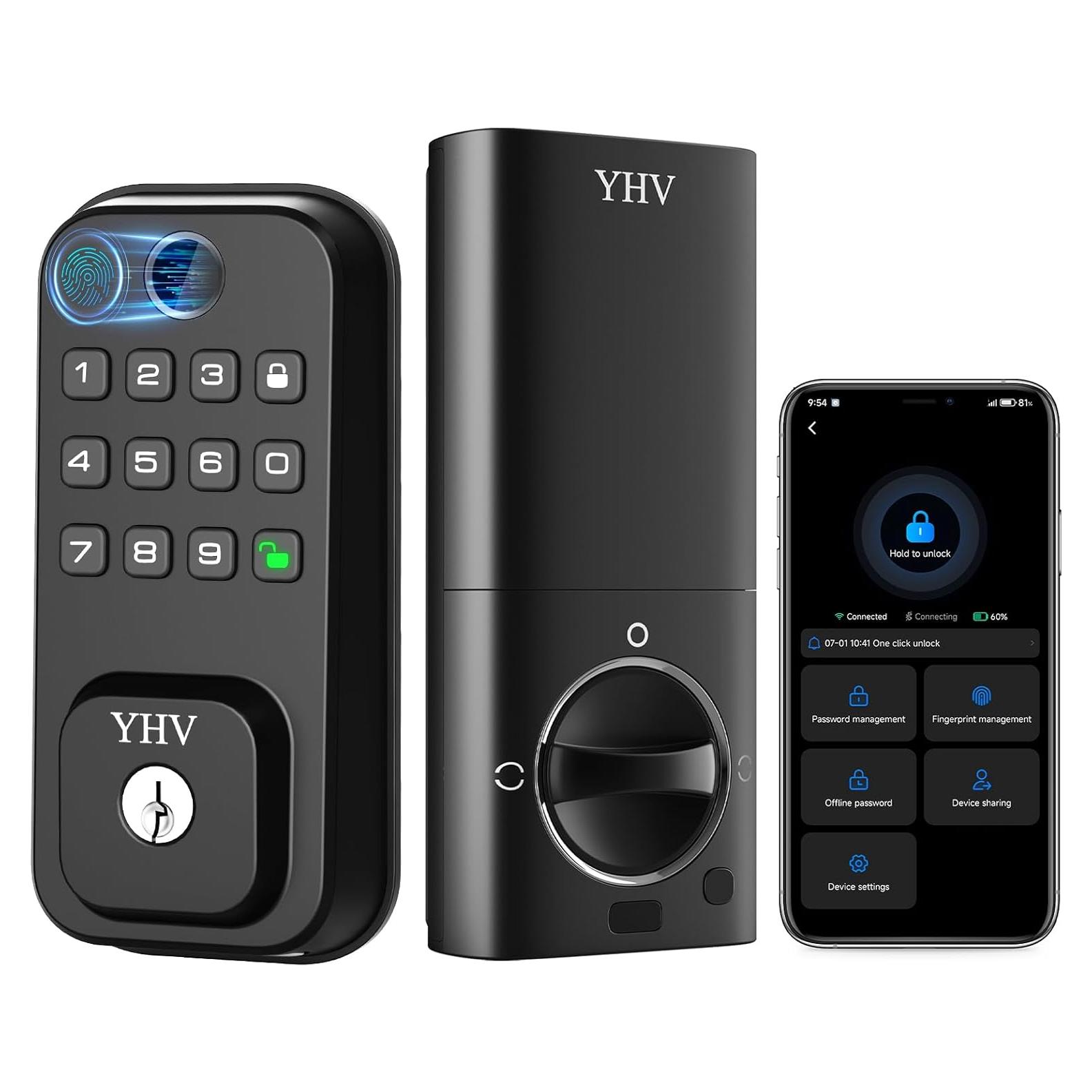 Cerradura Inteligente YHV CA-02 Biométrica con Control Remoto