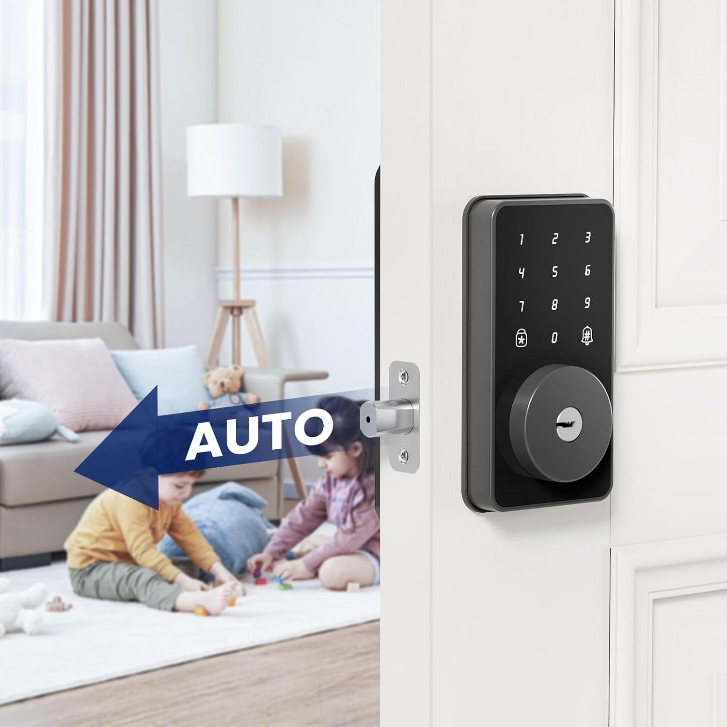 Cerradura Digital Biquole con Teclado - Cerrojo Sin Llave, 100 Códigos