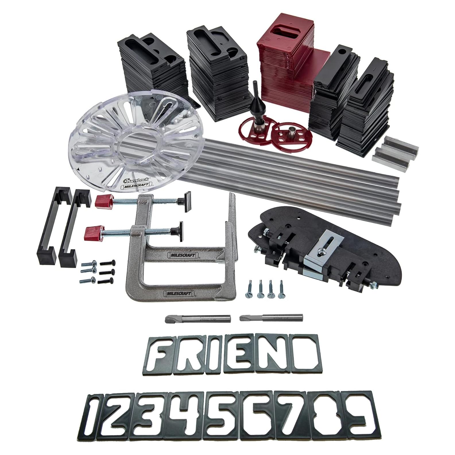 Kit de Fabricación de Letreros Milescraft 1212 con 200 Plantillas