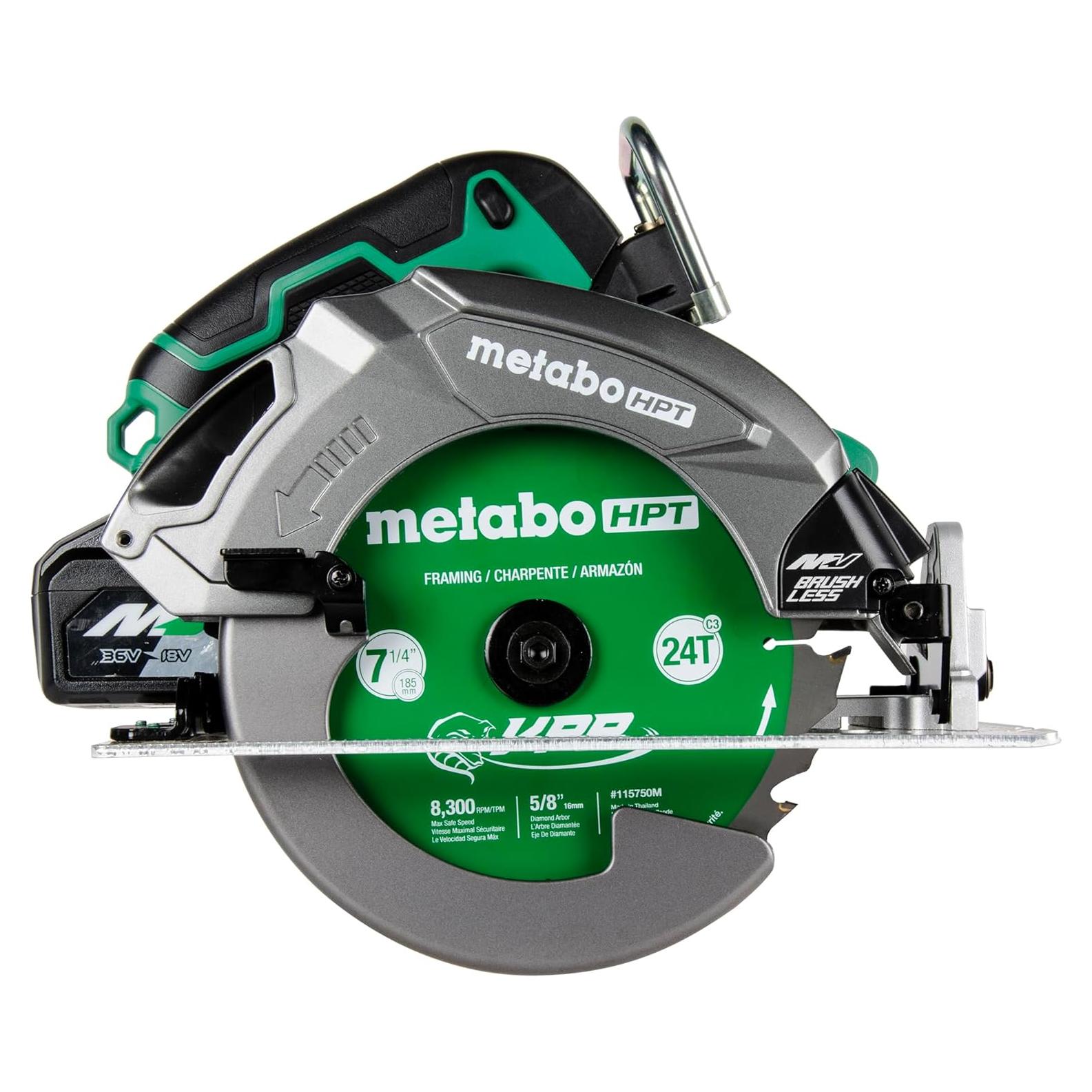 Sierra Circular Inalámbrica Metabo HPT 36V 7-1/4" con Torque