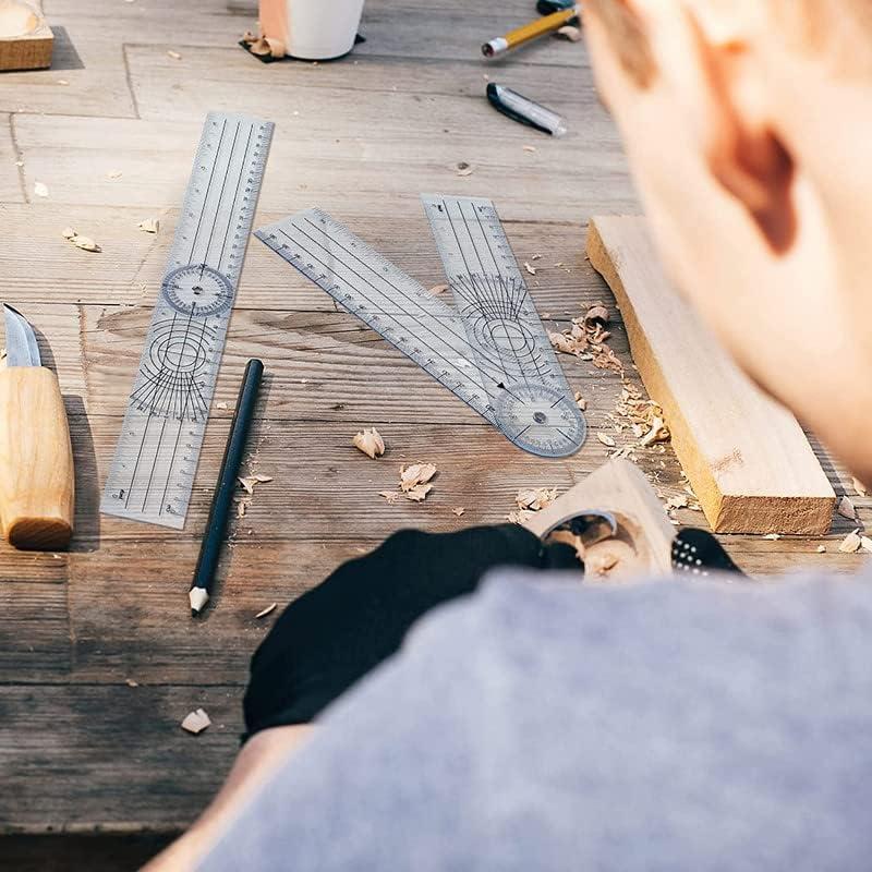 Goniómetro de Plástico Transparente HZX 17.78 cm 360 Grados