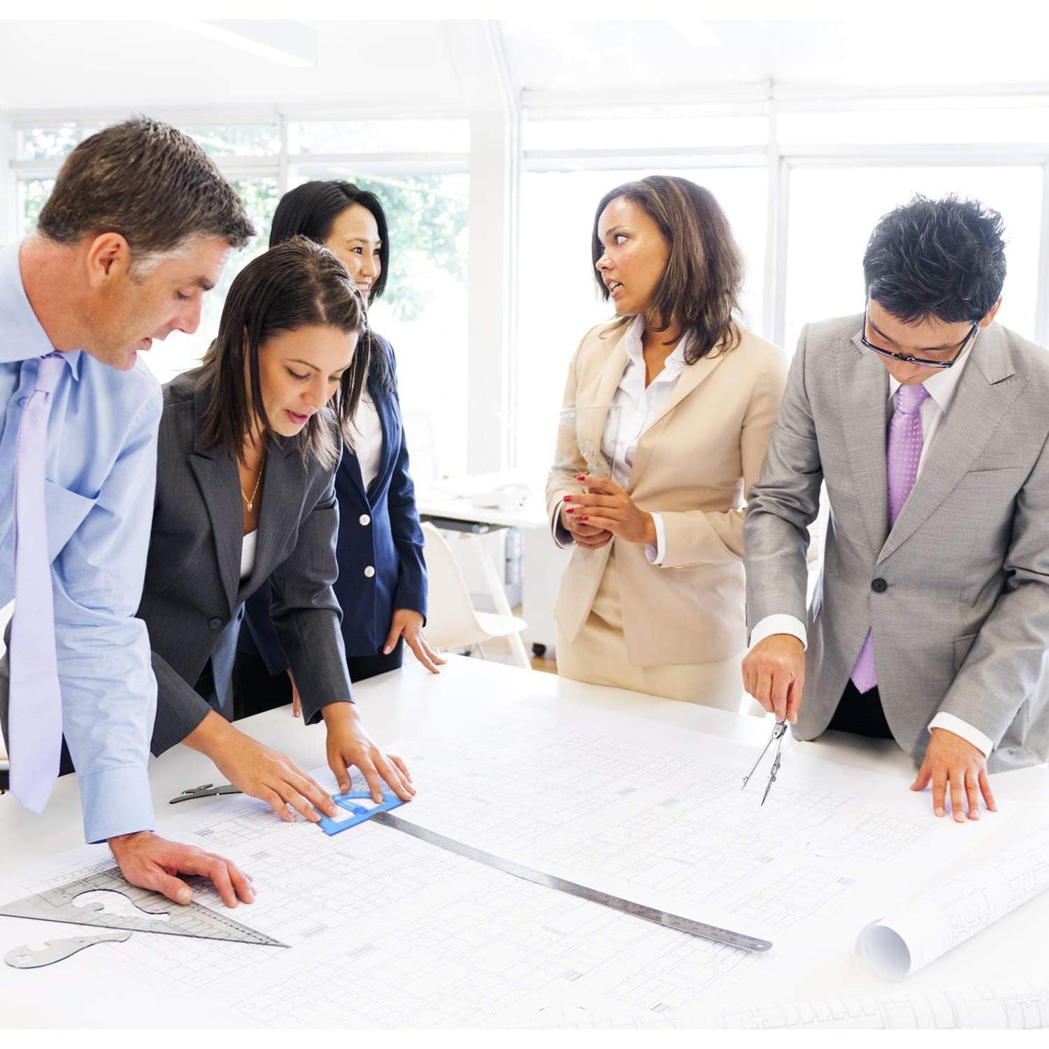 Juego de Matemáticas EBOOT: Compás y Transportador 15.24 cm