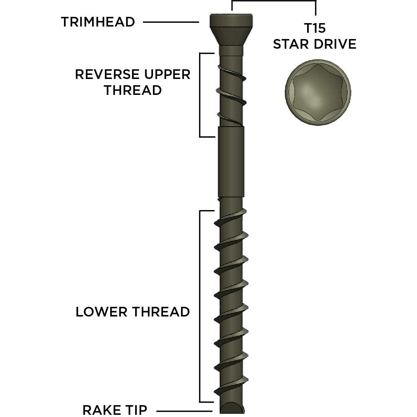 Tornillos para Deck Camo ProTech 700 unidades 6.99 cm