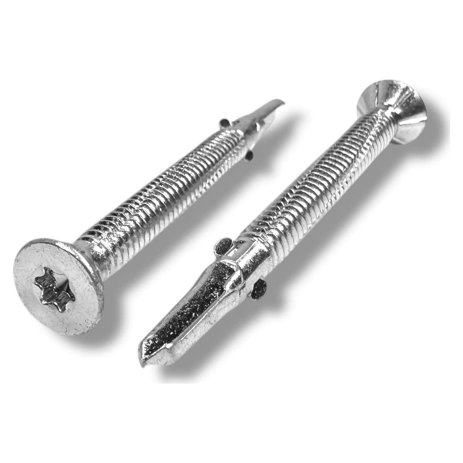 Tornillos Autoperforantes BCP 1/4" x 7 cm T-27 Torx - 100 Unidades