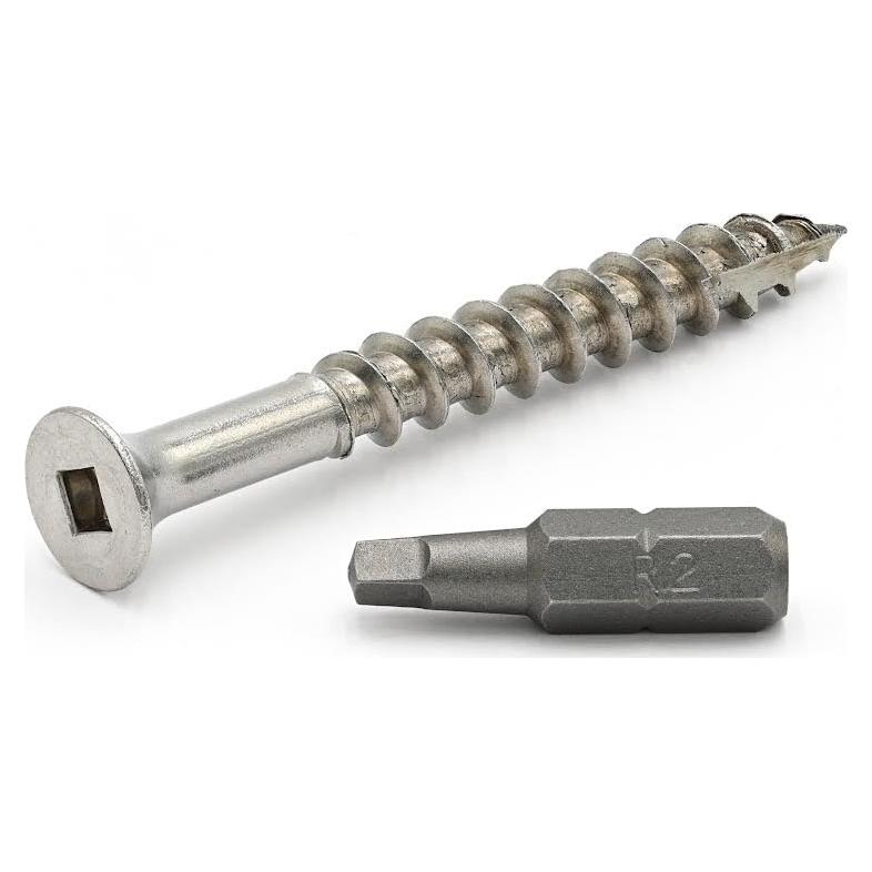 Tornillos para Deck Acero Inoxidable #6 x 31.75 mm 100 Pzas