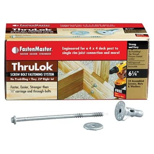 Tornillos para Madera FastenMaster ThruLok 14 x 15.88 cm 24 pz