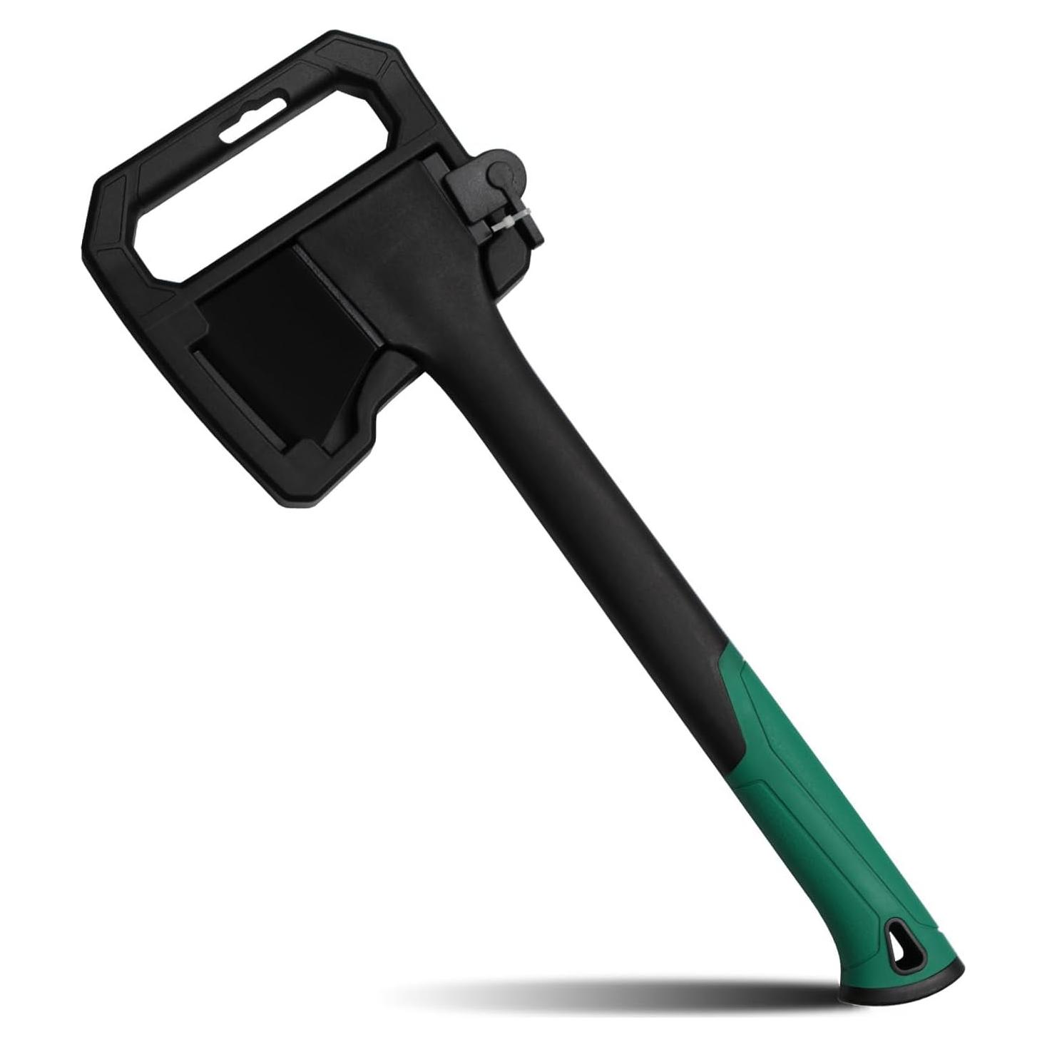 Hacha de Camping CHI SHANG 44.7 cm, Acero Inoxidable, Verde