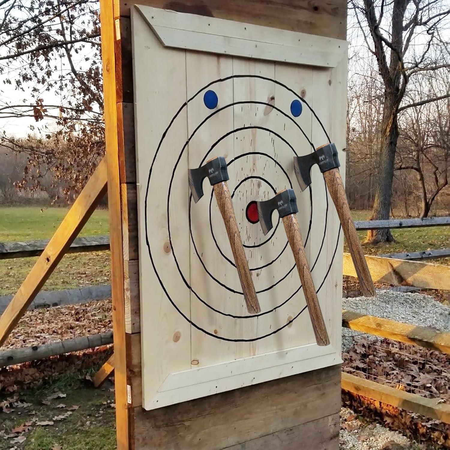 Juego de 2 Hachas de Lanzamiento DWFKHT 41.91 cm Acero 1065