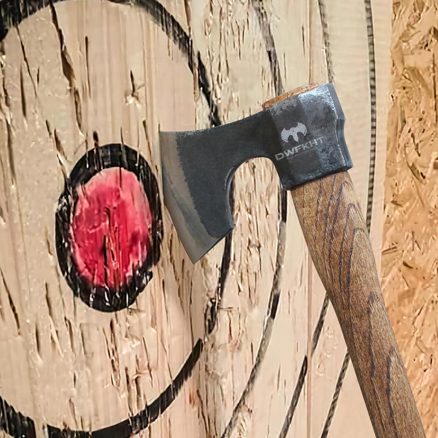 Juego de 2 Hachas de Lanzamiento DWFKHT 41.91 cm Acero 1065