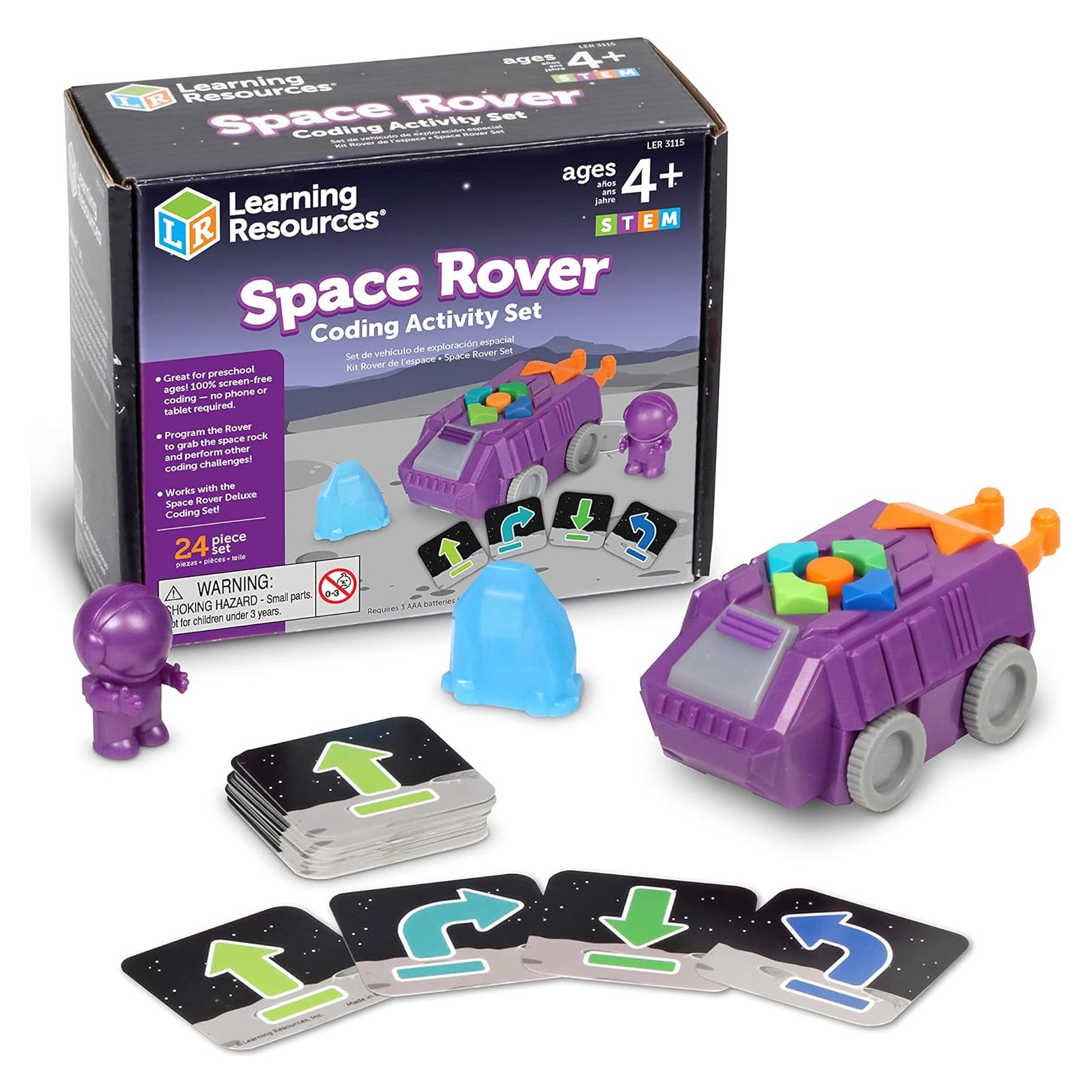 Juego de Codificación Space Rover Learning Resources, 23 Piezas, STEM 4+