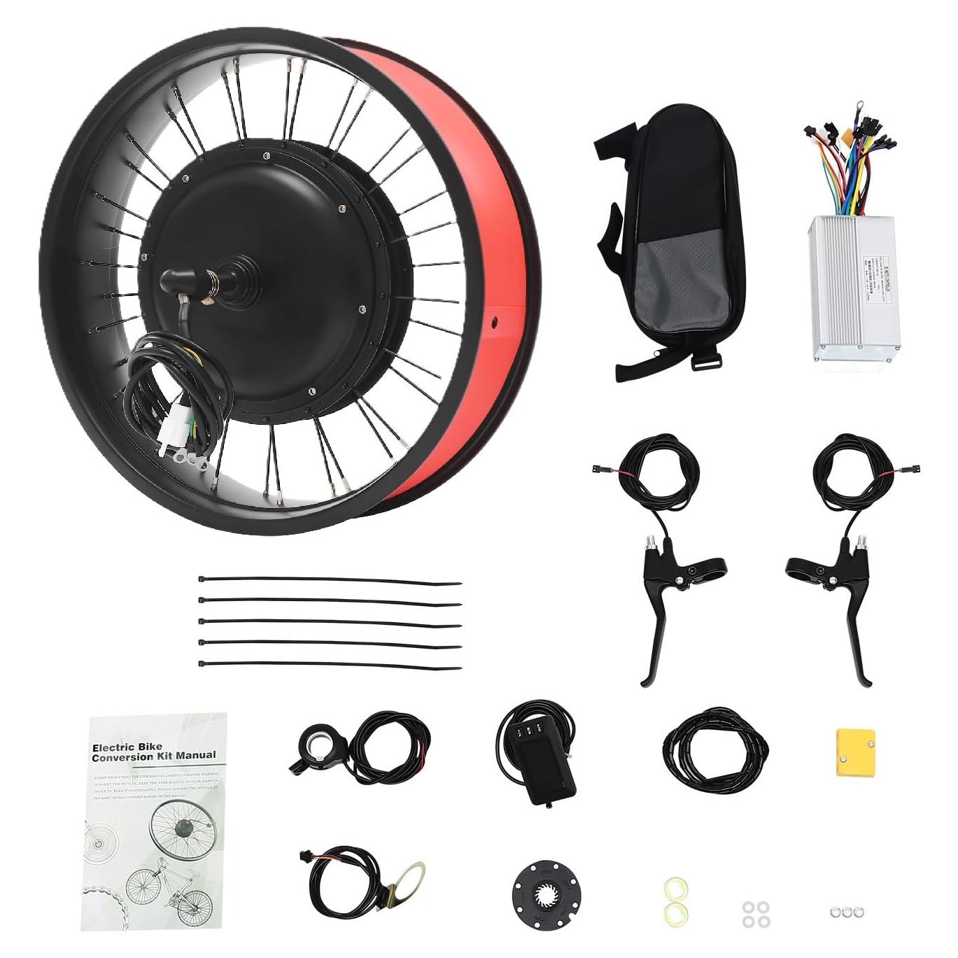 Kit de Conversión E-Bike 48V 1000W CheriMuMu 20" Negro
