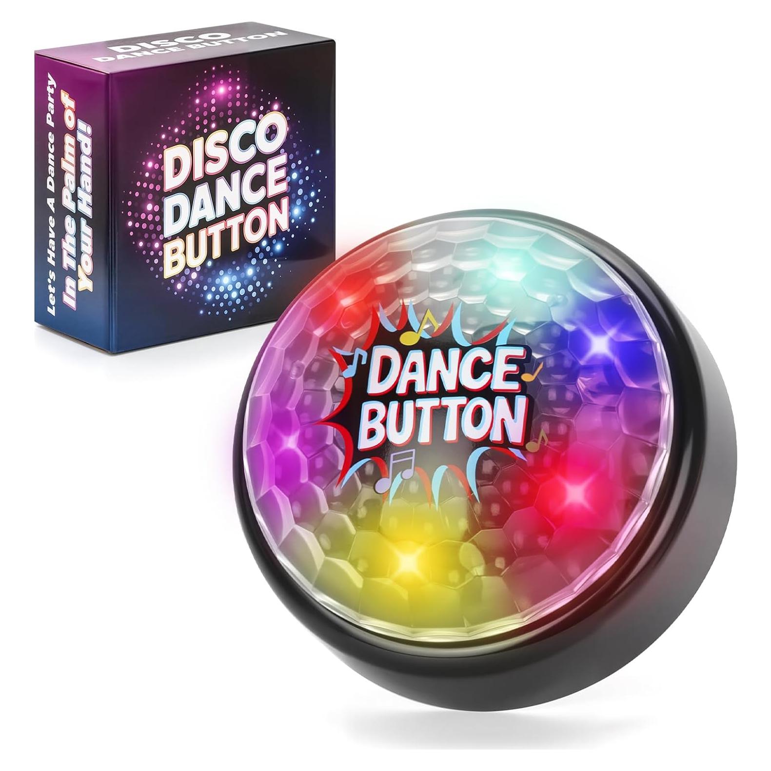 Botón de Baile Disco A_AIFAMY con 6 Luces y Sonido