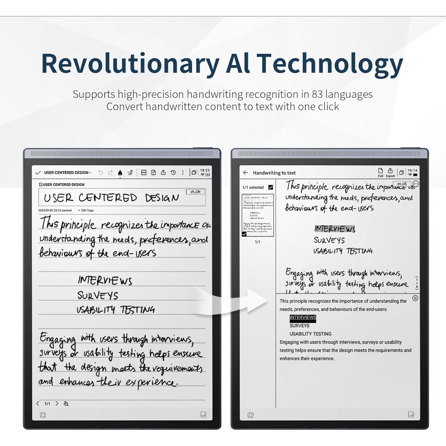 Tableta de Toma de Notas AI iFLYTEK AINOTE Air 2 8.2" E Ink