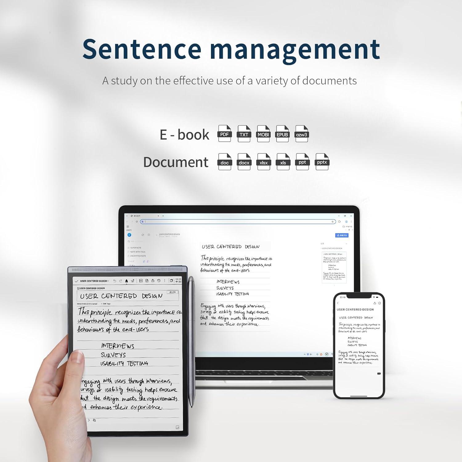 Tableta de Toma de Notas AI iFLYTEK AINOTE Air 2 8.2" E Ink