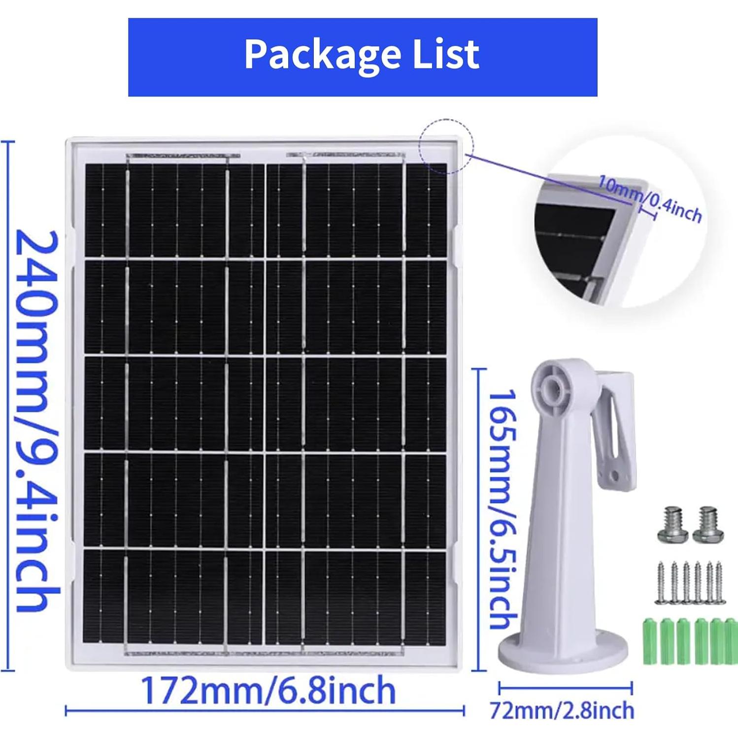 Panel Solar 6W Mytions para Cámara Arlo Essential 2K/XL