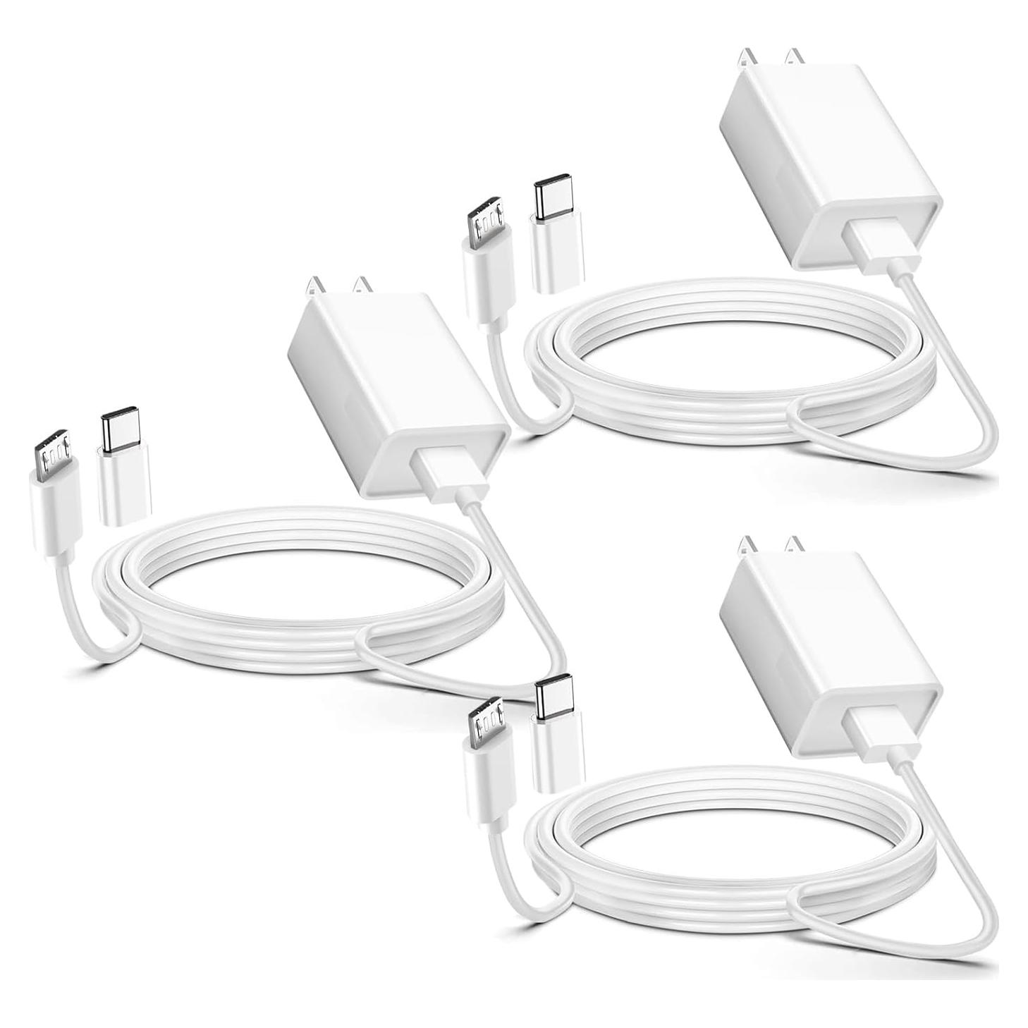 Adaptador Cargador Pared 9V 3 Pack WZHENB para Arlo y Wyze