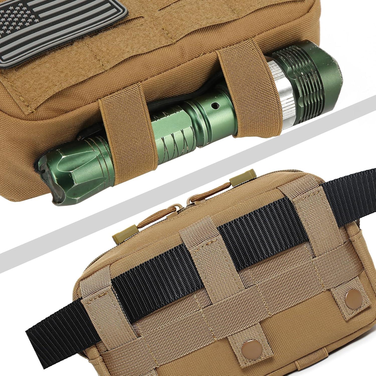 Bolsa Molle Horizontal Lemubeane Verde OD 23.9x15cm EDC