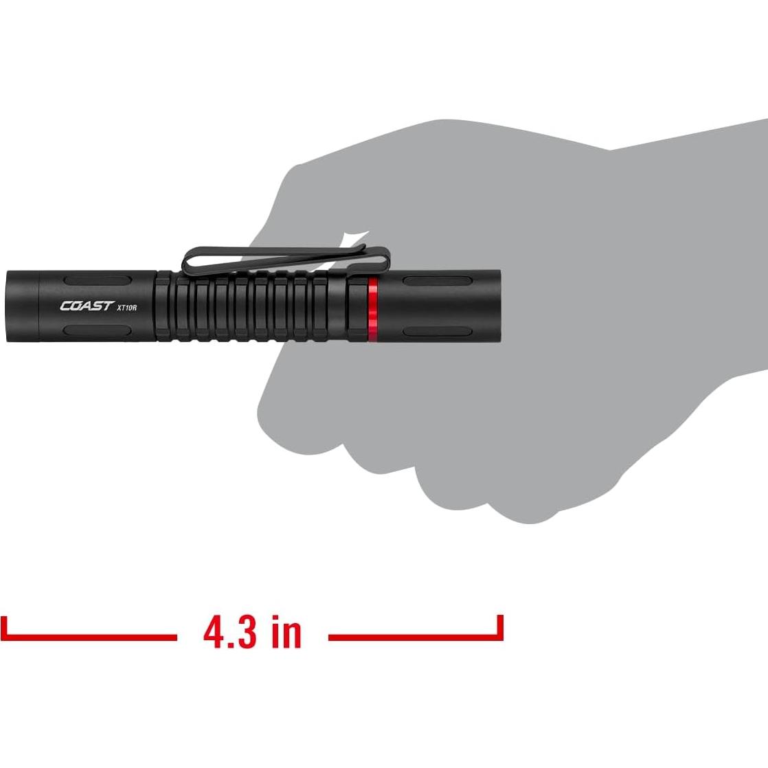 Linterna Recargable COAST XT10R 280 Lúmenes con Enfoque Giratorio