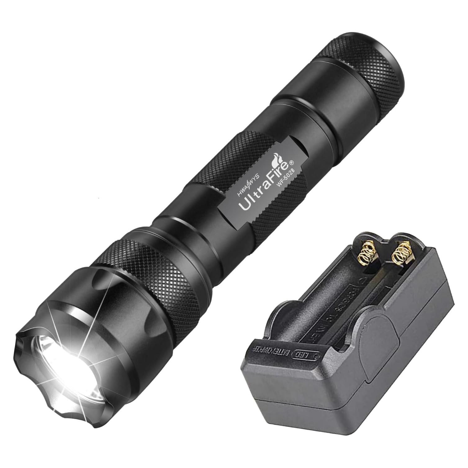 Linterna Táctica UltraFire WF-502B 1000 Lúmenes LED Compacta