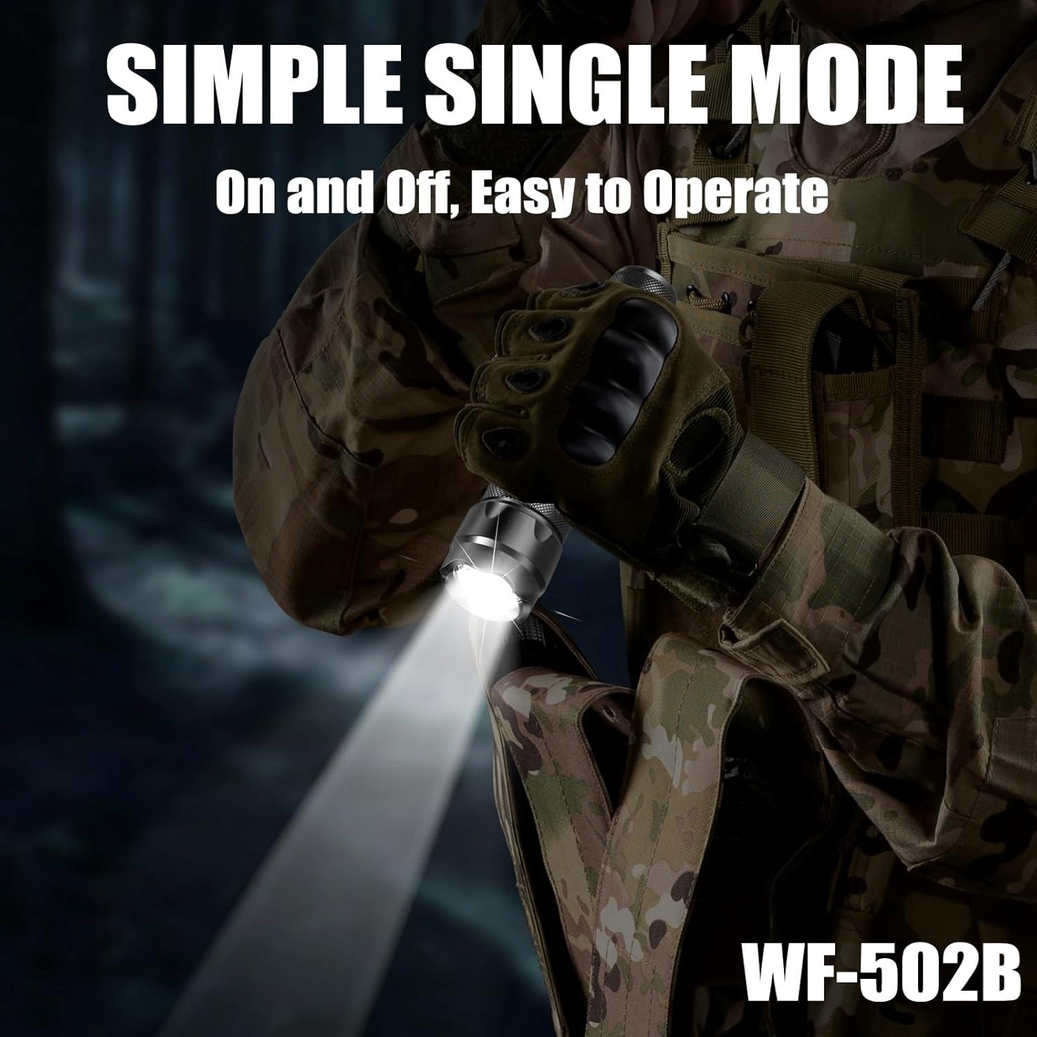 Linterna Táctica UltraFire WF-502B 1000 Lúmenes LED Compacta