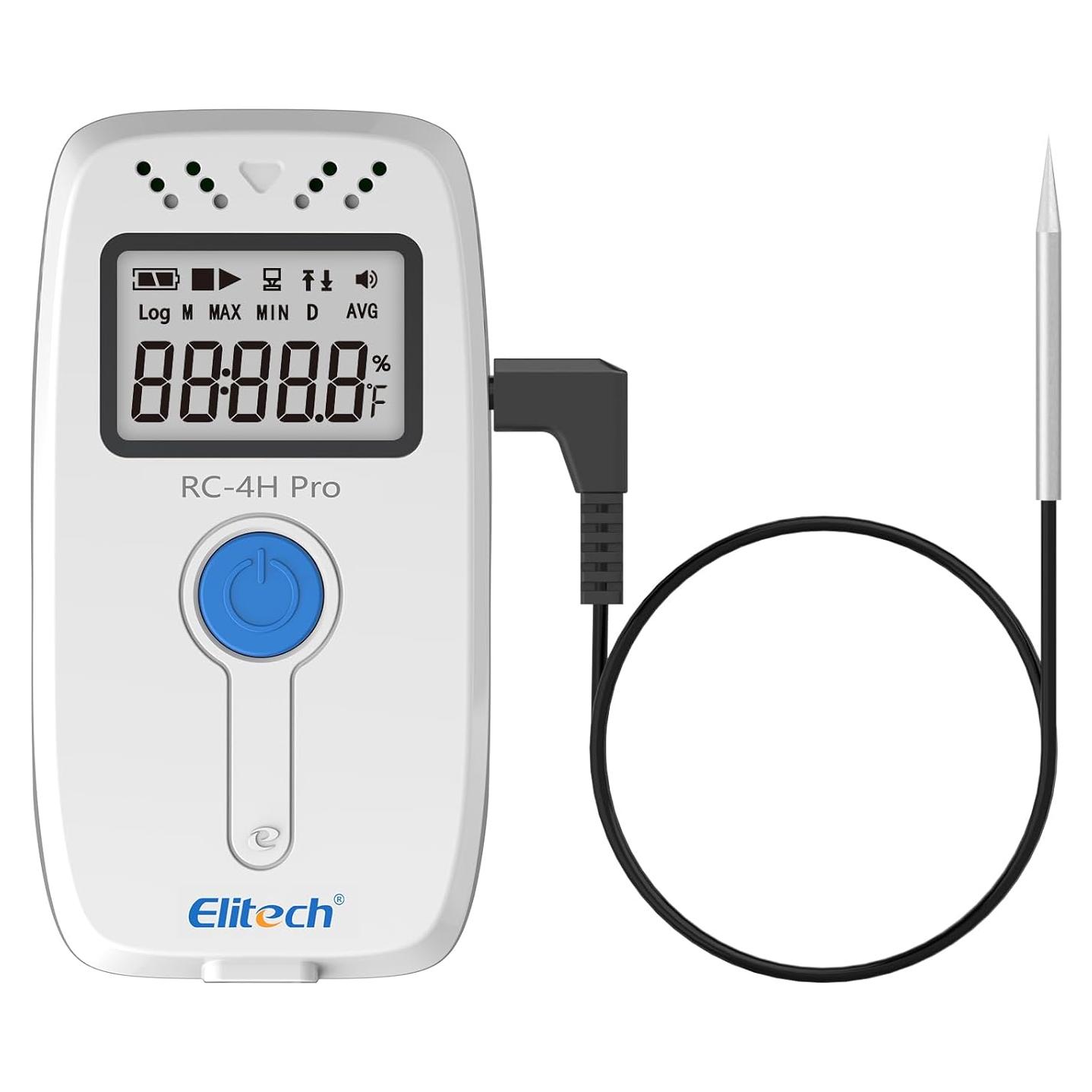 Registrador Digital de Temperatura y Humedad Elitech RC-4HC