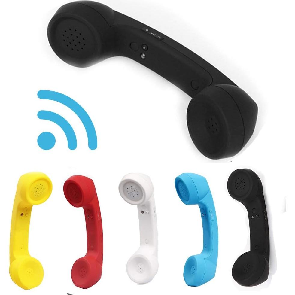 Auricular Inalámbrico Retro EMVANV Bluetooth Negro 25x9x0.3cm