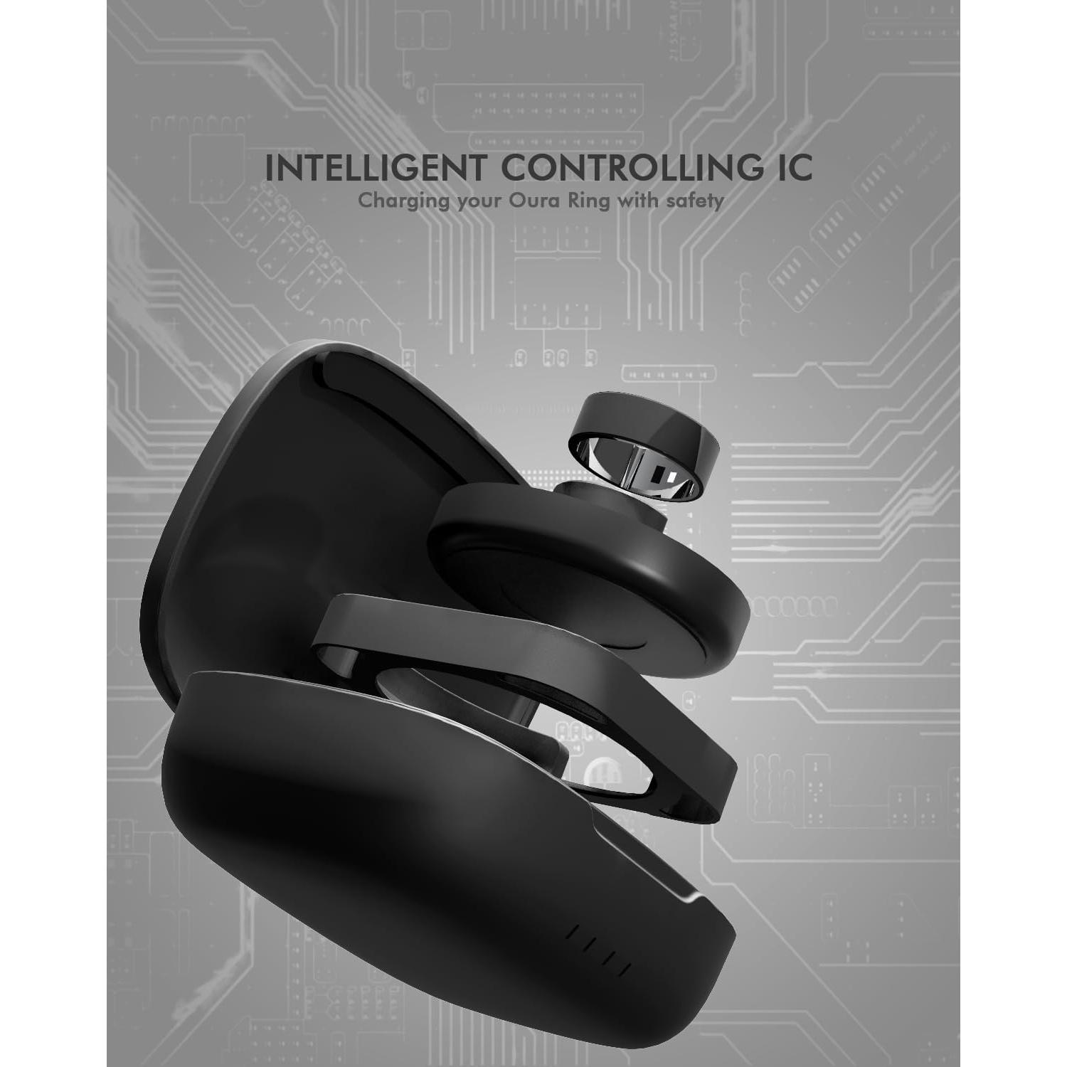 Estuche de Carga Inalámbrico Doohoeek para Oura Ring 4 y 3