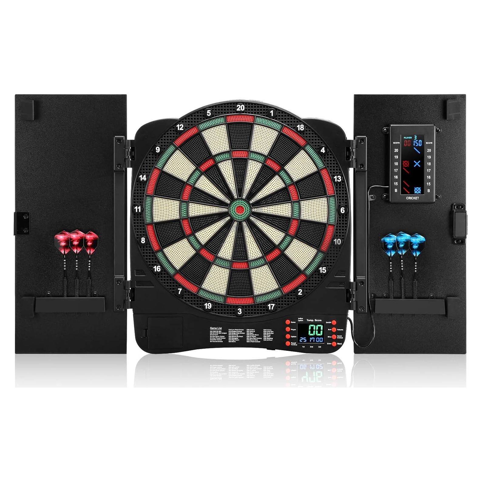 Gabinete de Dardos Electrónicos Haoteey con Marcador LED 40 Juegos