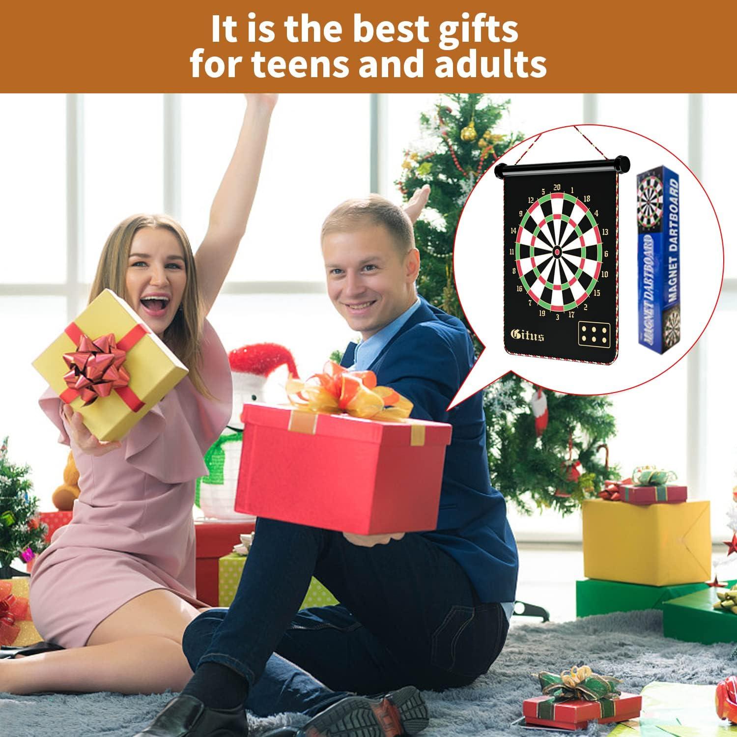 Tablero de Dardos Magnético Gitus 38x46 cm con 12 Dardos