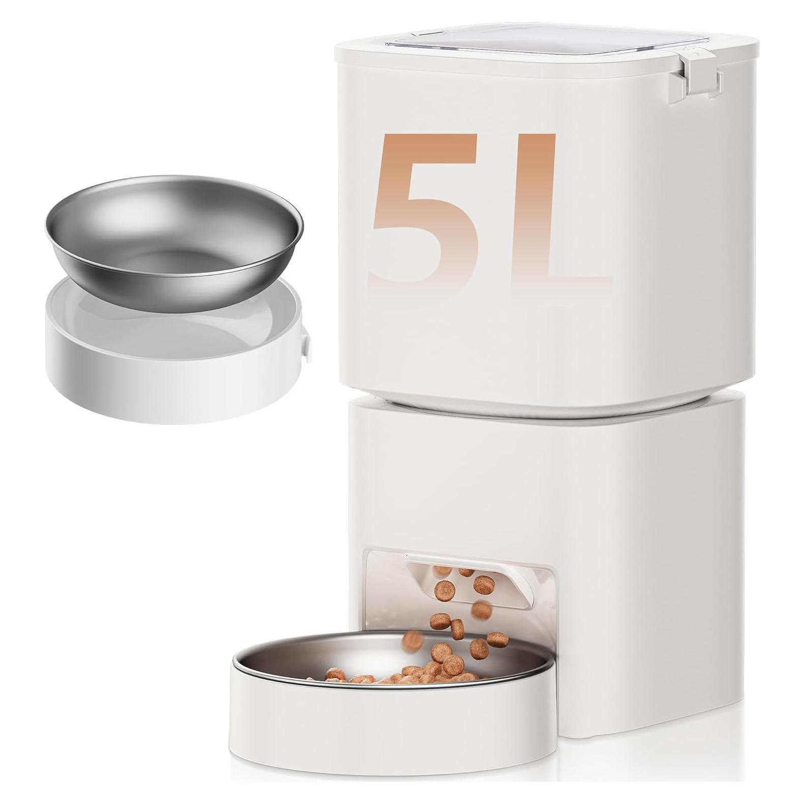 Comedero Automático DUDUPET 5L para Gatos - Programable 10 Comidas