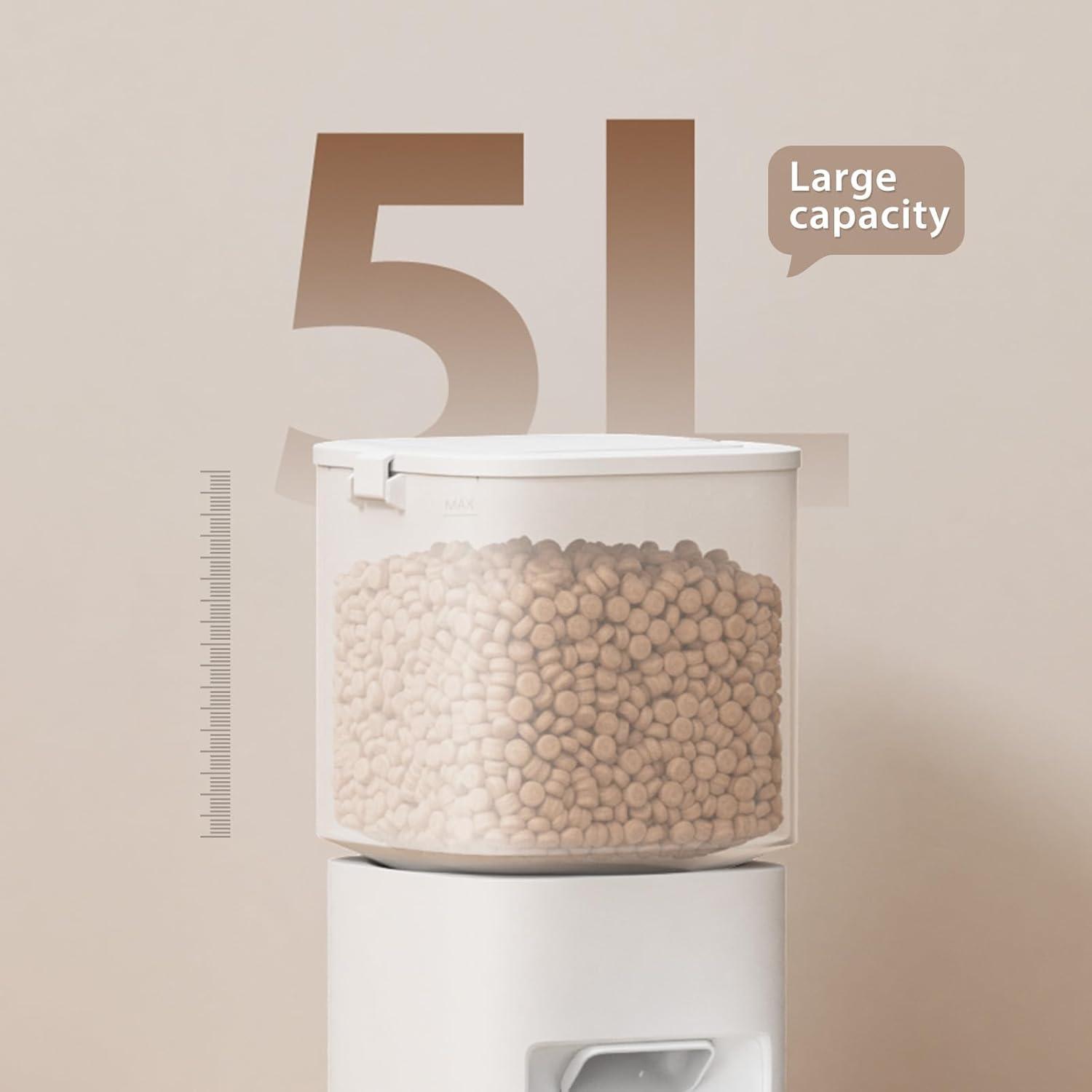 Comedero Automático DUDUPET 5L para Gatos - Programable 10 Comidas