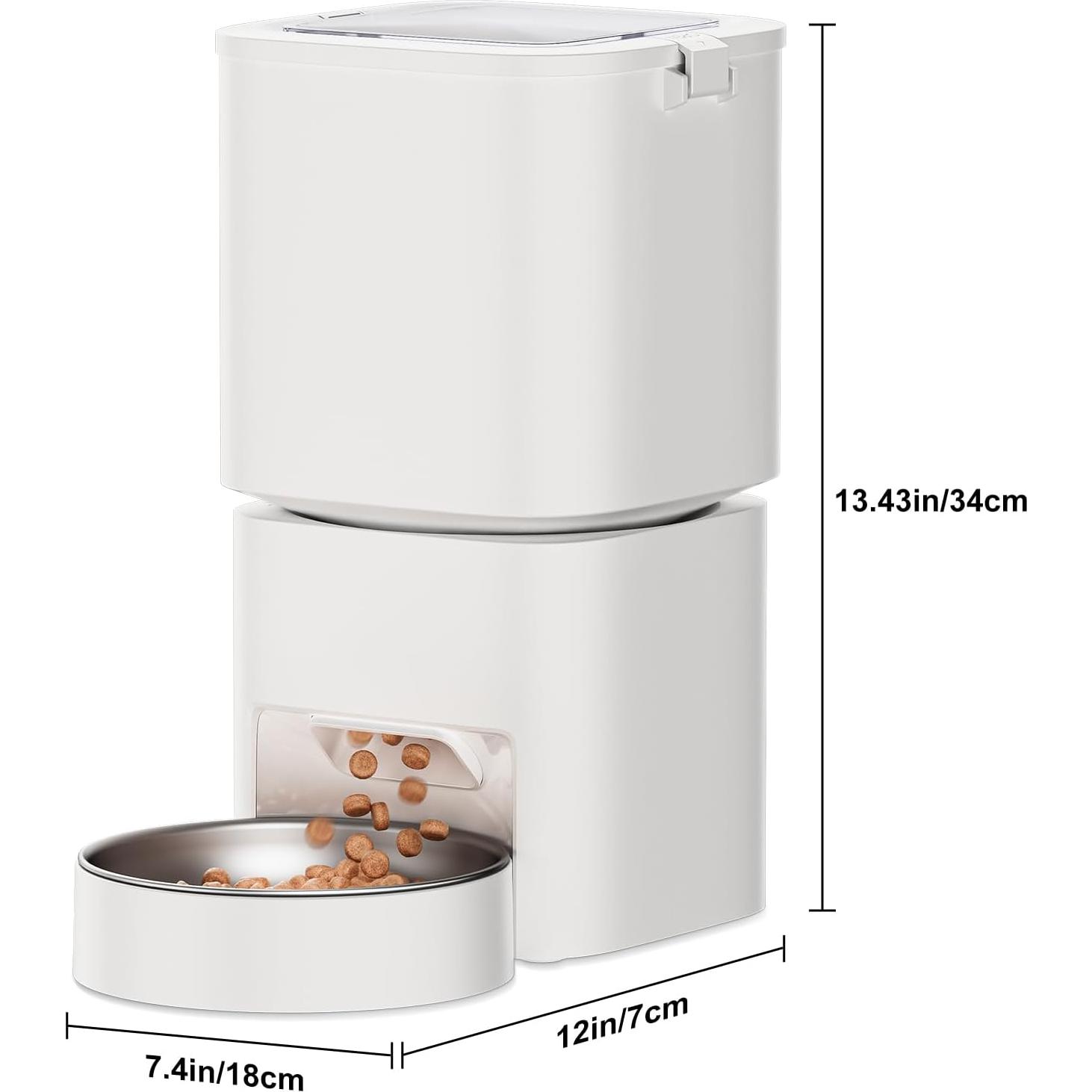 Comedero Automático DUDUPET 5L para Gatos - Programable 10 Comidas