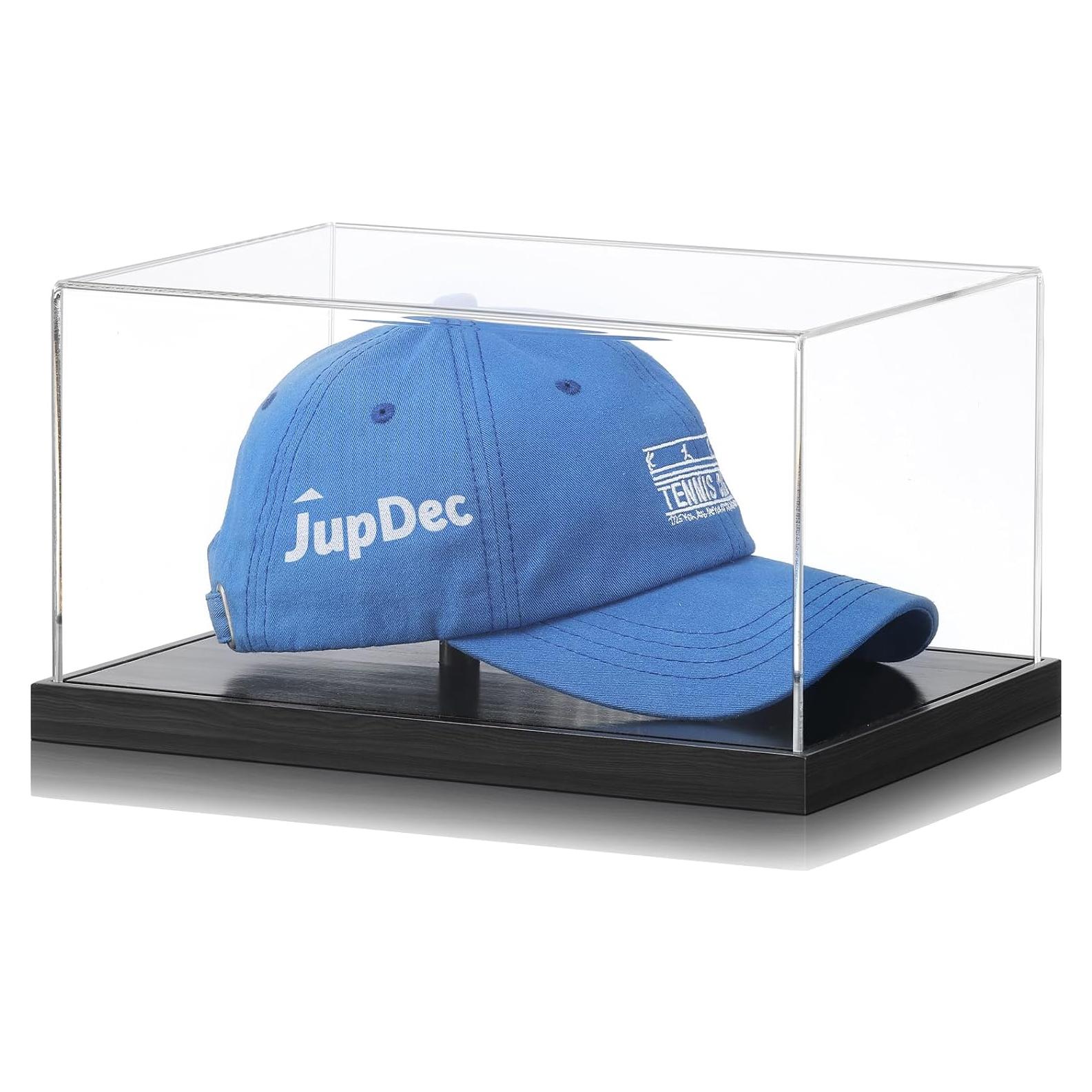 Estuche Acrílico para Sombreros JupDec con Base de Madera