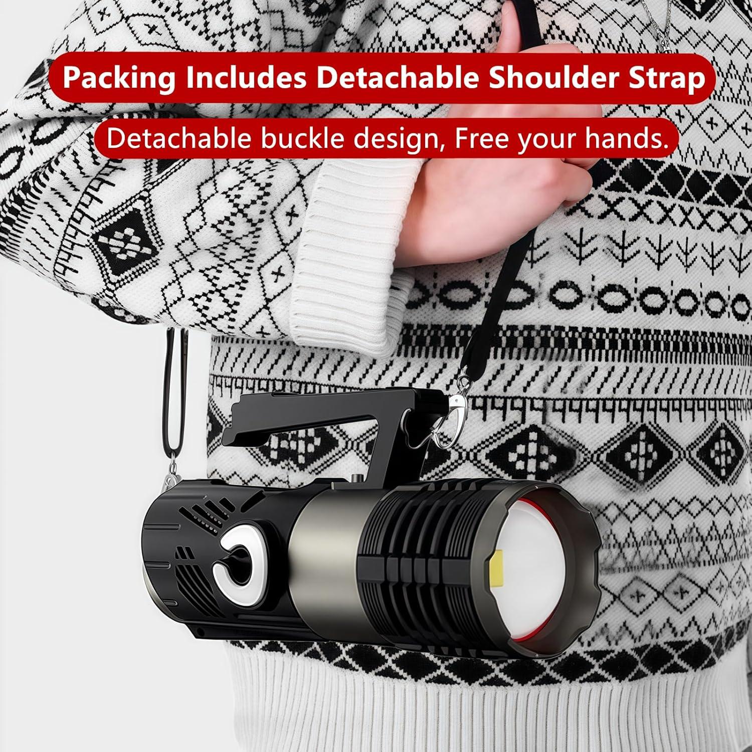 Linterna Recargable AKISONG N715 18000 Lúmenes 500m