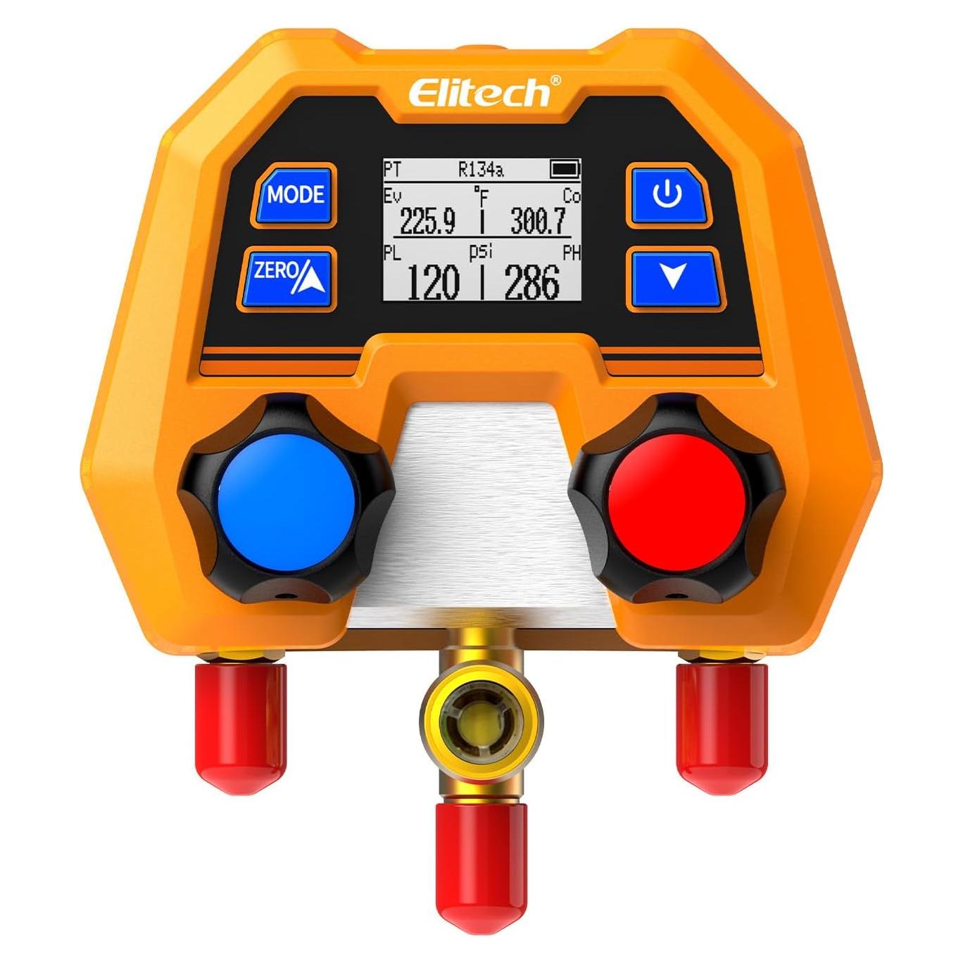 Medidor Digital de Manifold Elitech DMG-2SE para HVAC 0.74kg