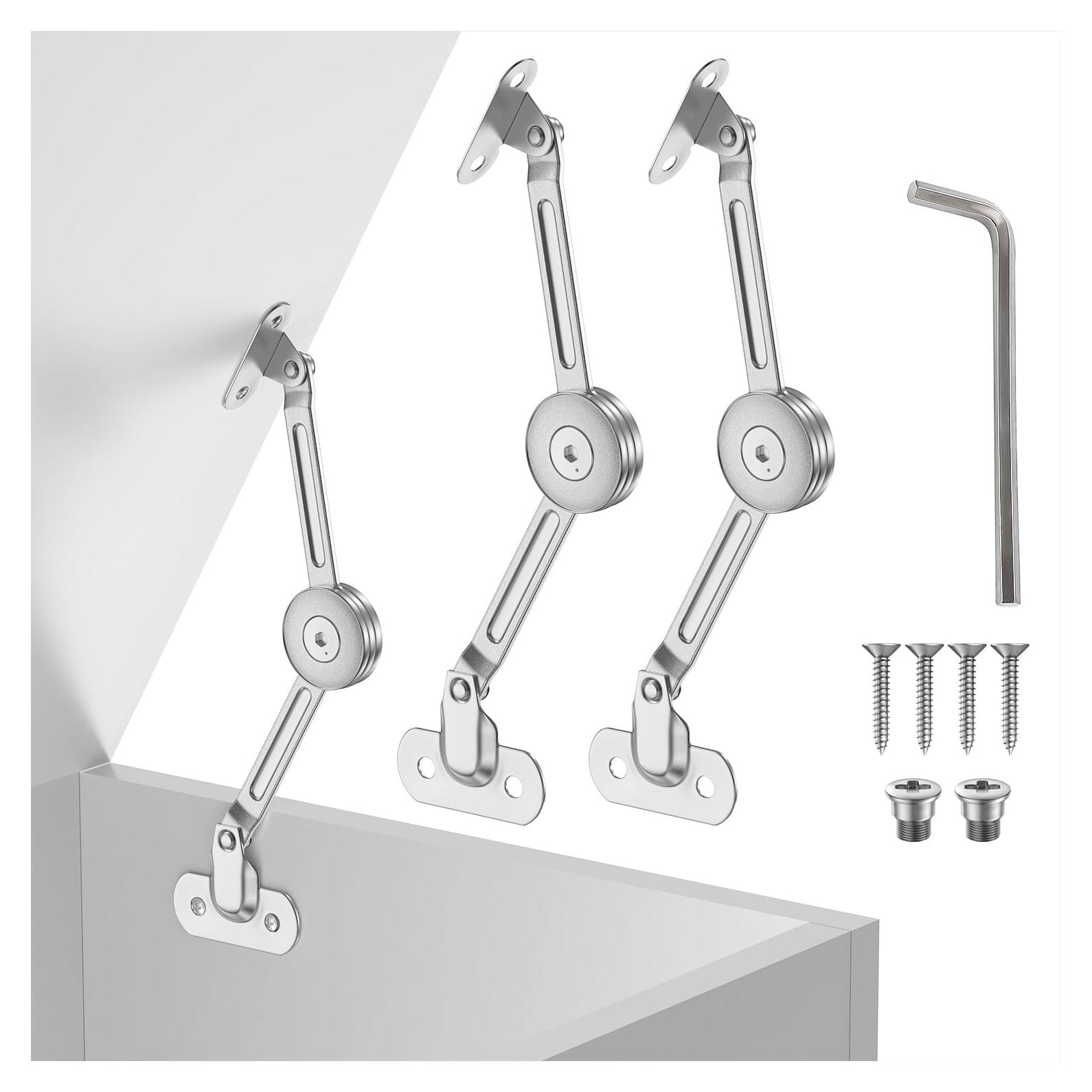 Paquete de 2 bisagras fijas XBLWIN para tapa de 19.1x8.9 cm