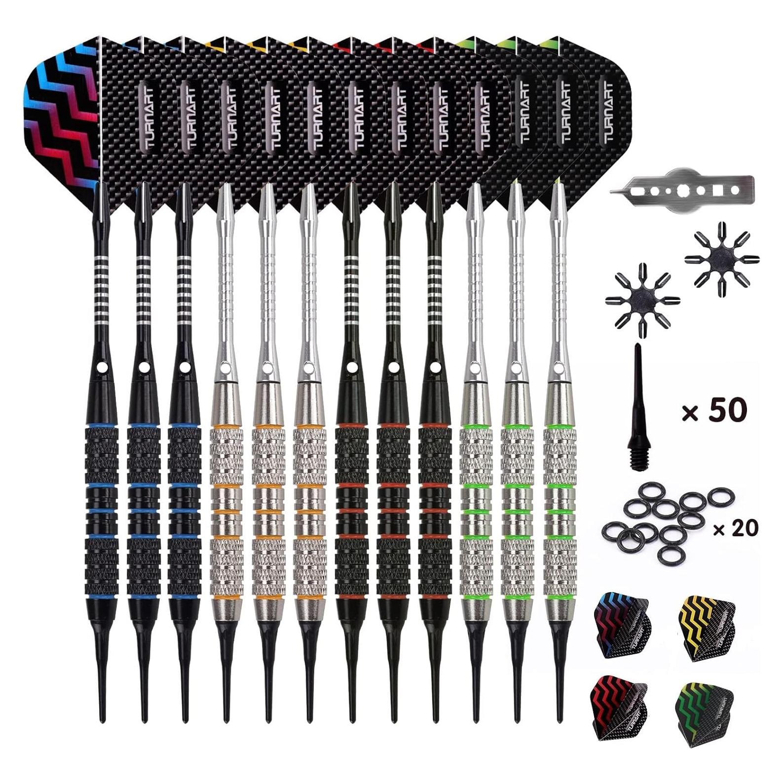 Conjunto de Dardos Punta Plástica Turnart TN07 - 12 Piezas 18g