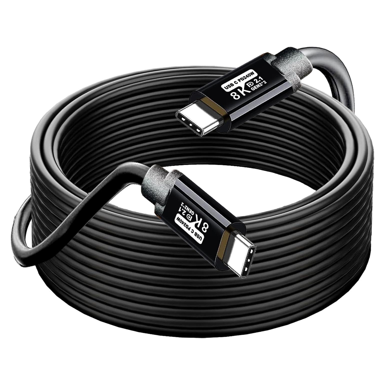 Cable USB C a C 12.19M 8K 60Hz 240W LJ