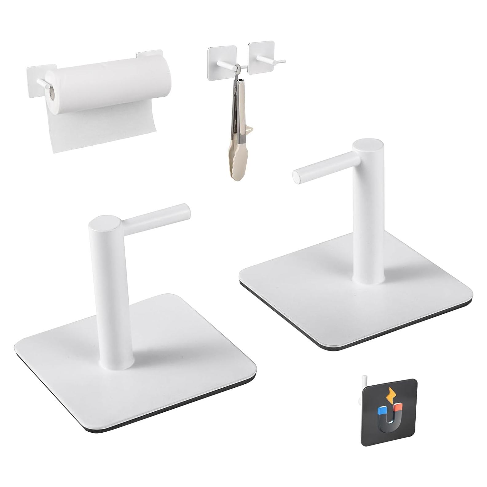 Soporte Magnético para Toallas de Papel GBESTWOOW Blanco 5.08x7.62 cm