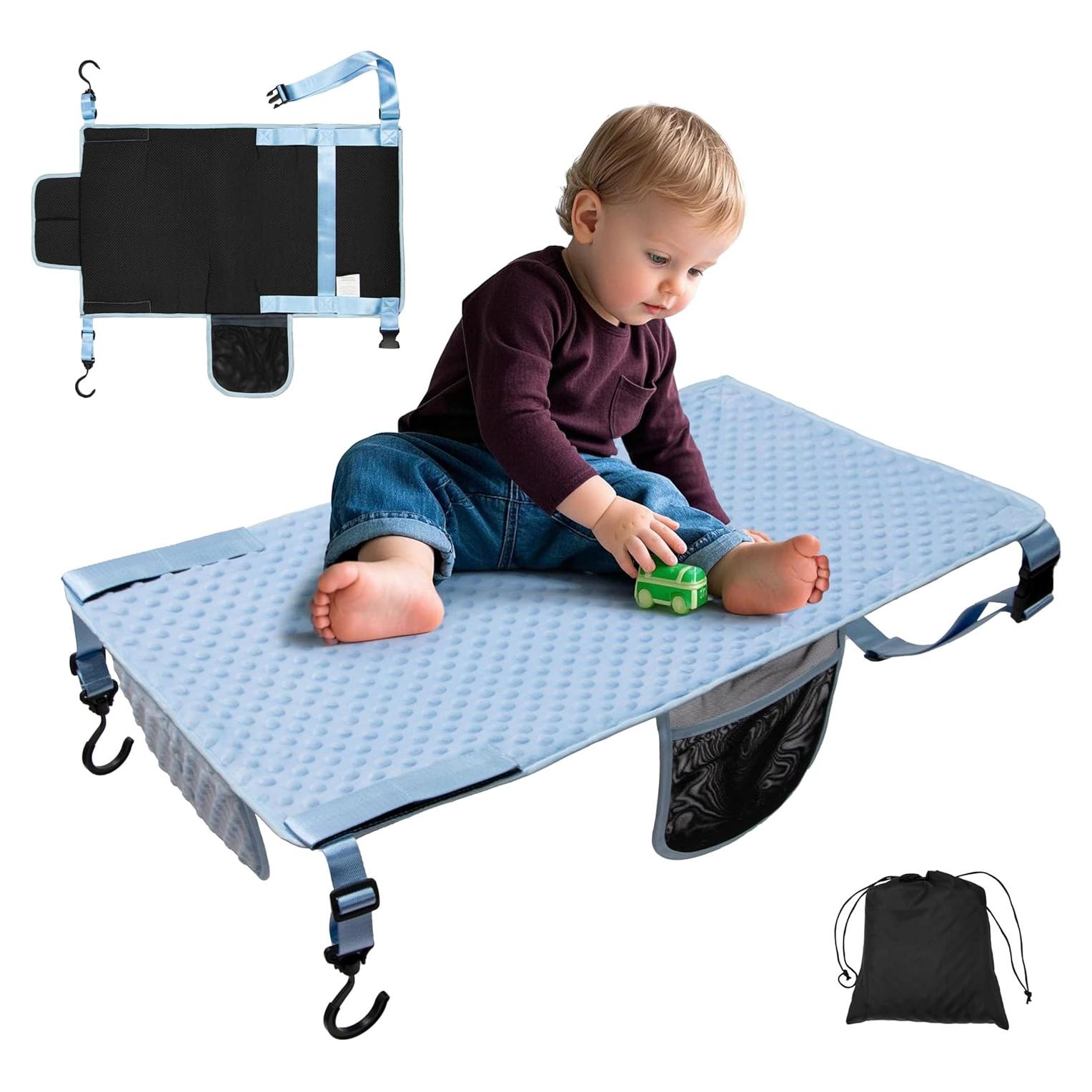 Cama de avión para niños TinlyFinly, extensor antideslizante