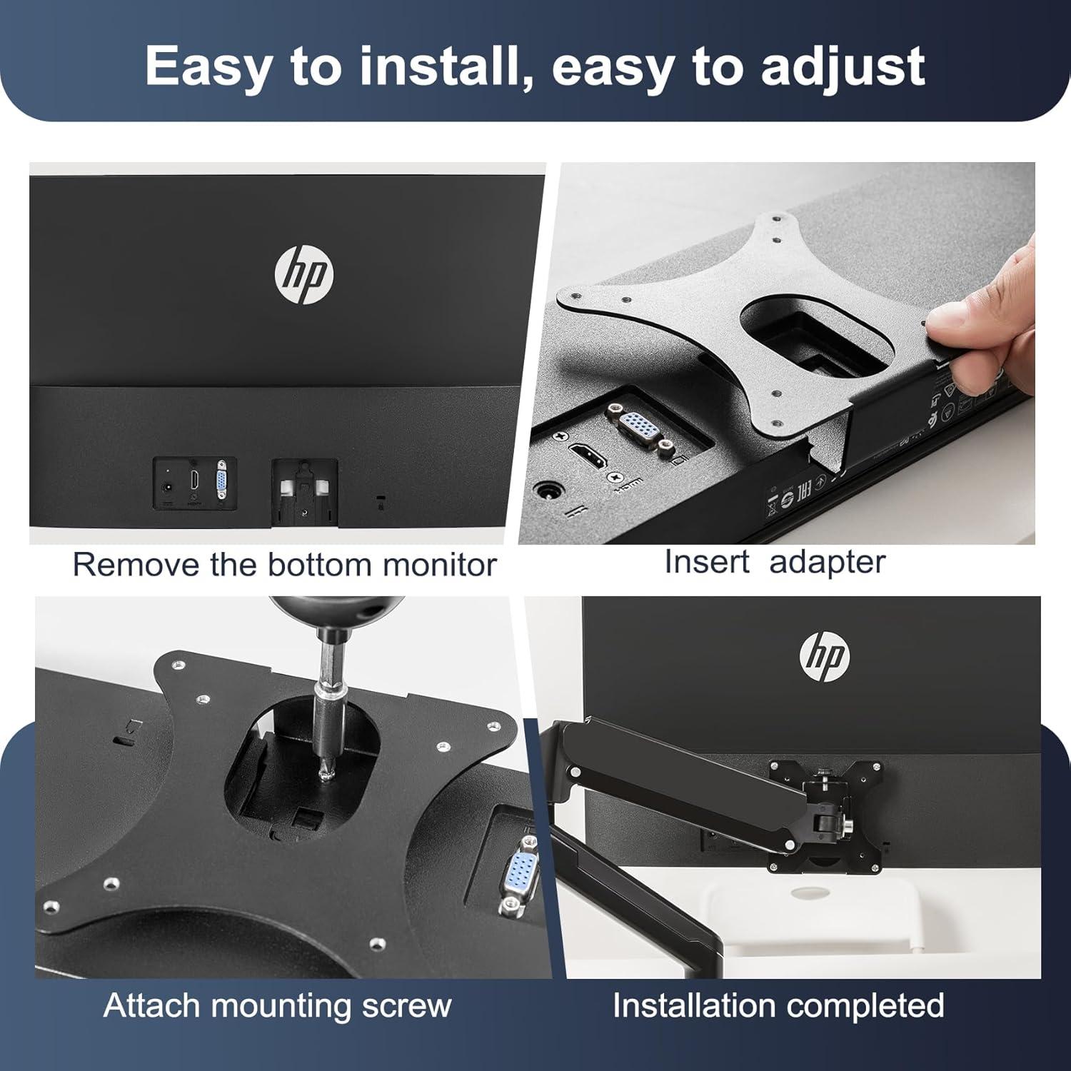 Soporte de Monitor VESA JUNBOMAOYI Compatible HP Pavilion 22M 24M 27M