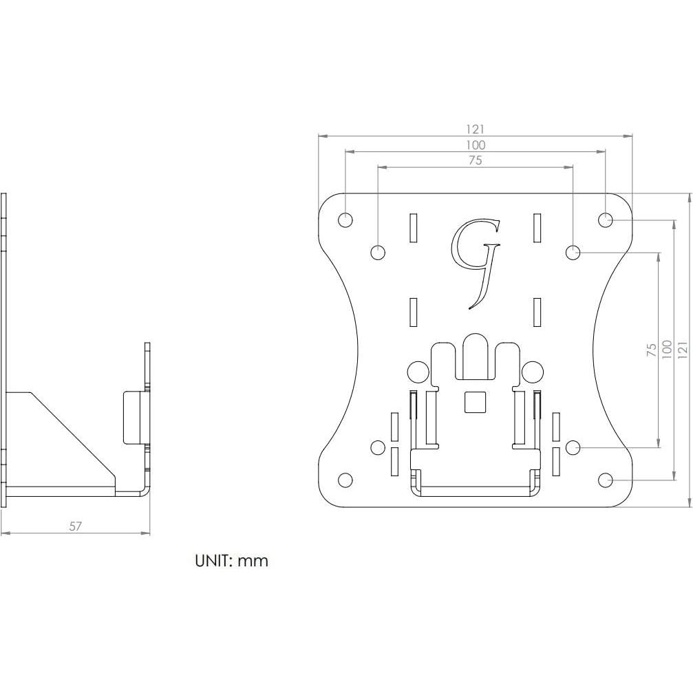 Soporte de Monitor VESA Gladiator Joe para HP Pavilion 22M, 24M, 27M